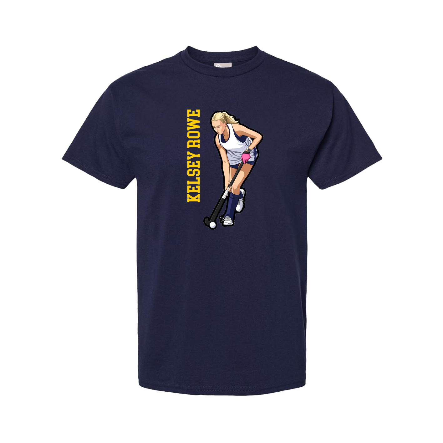Youth Tee — Name Vertical in Navy