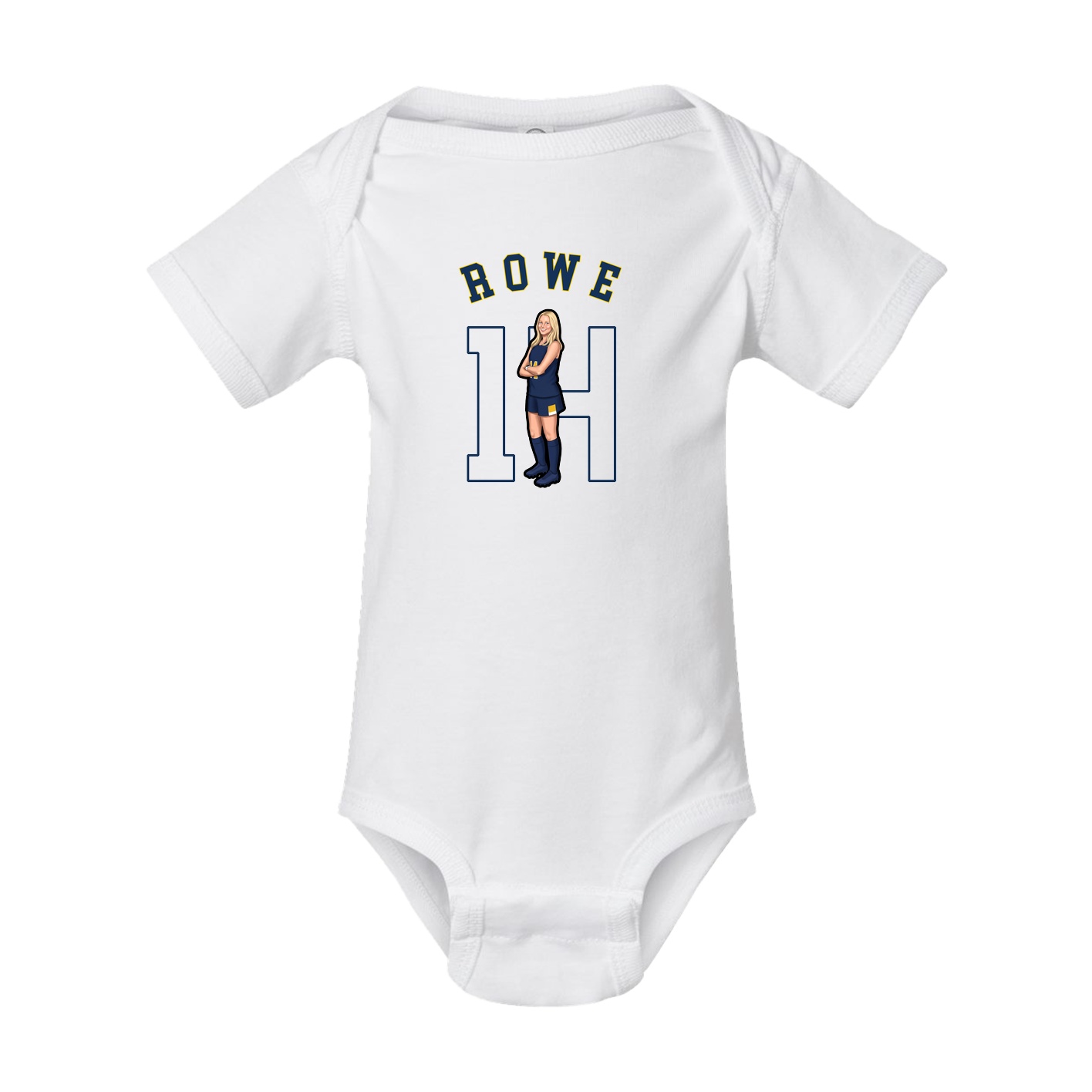 Baby Onesie — Shirsey Arch in White