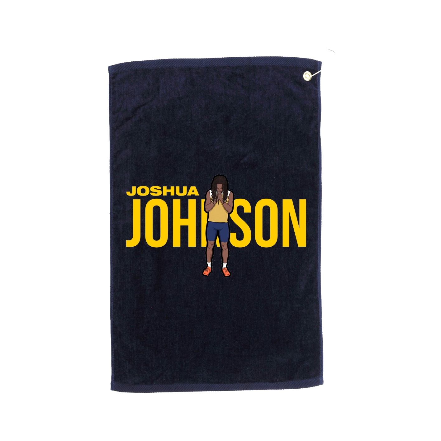 Golf Towel — Player Name in Navy