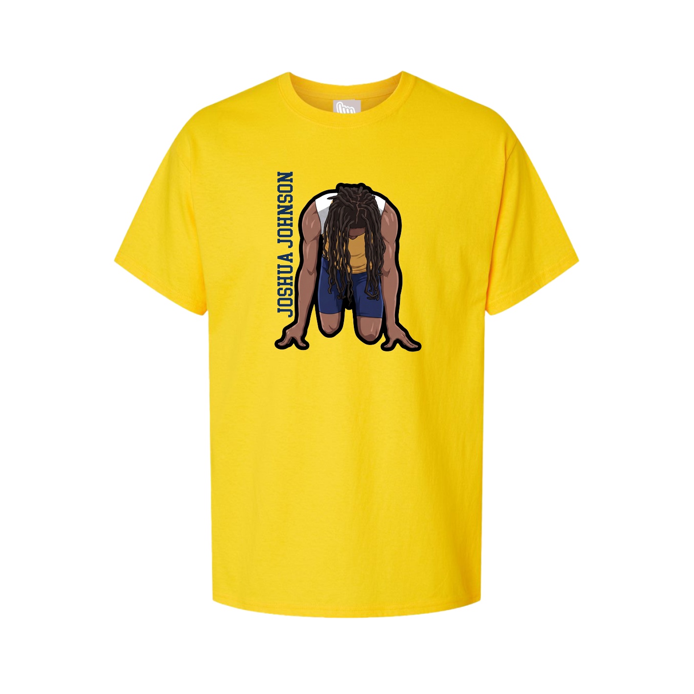 Tee — Name Vertical in Gold