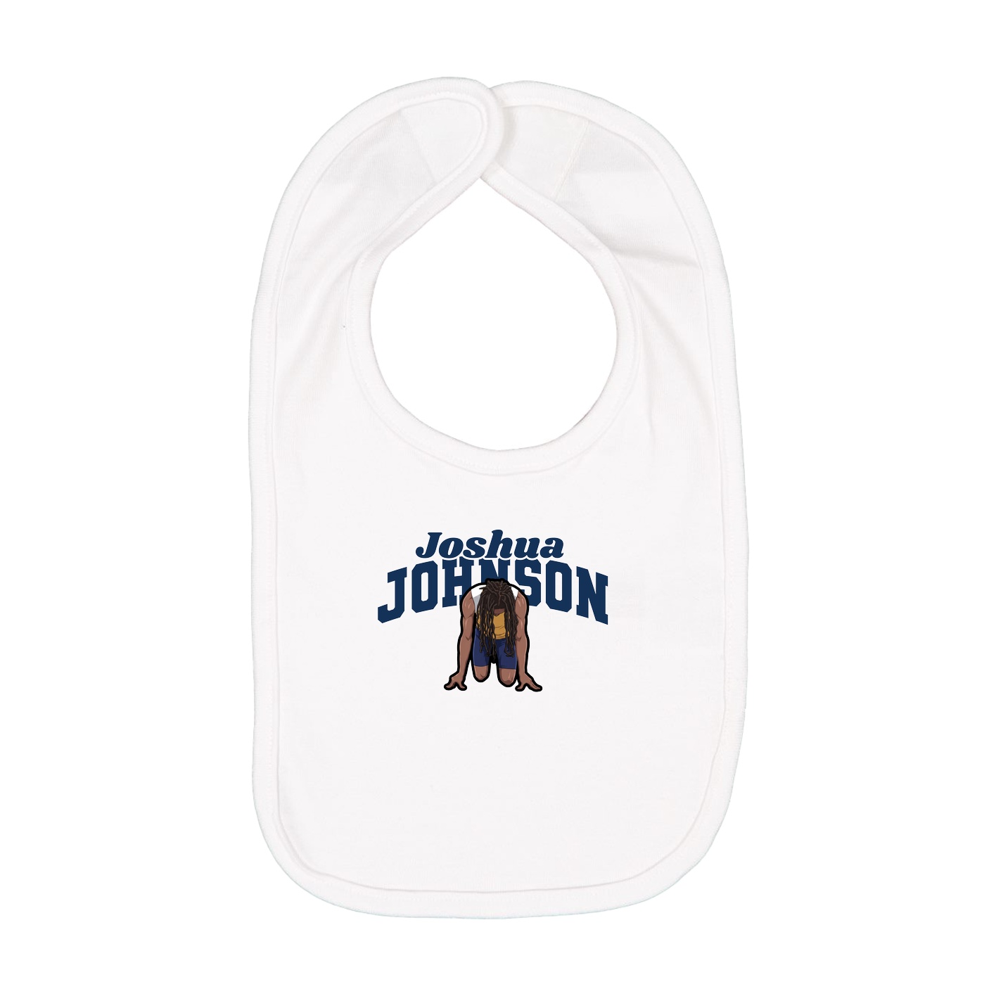 Infant Bib — Signature Arch in White