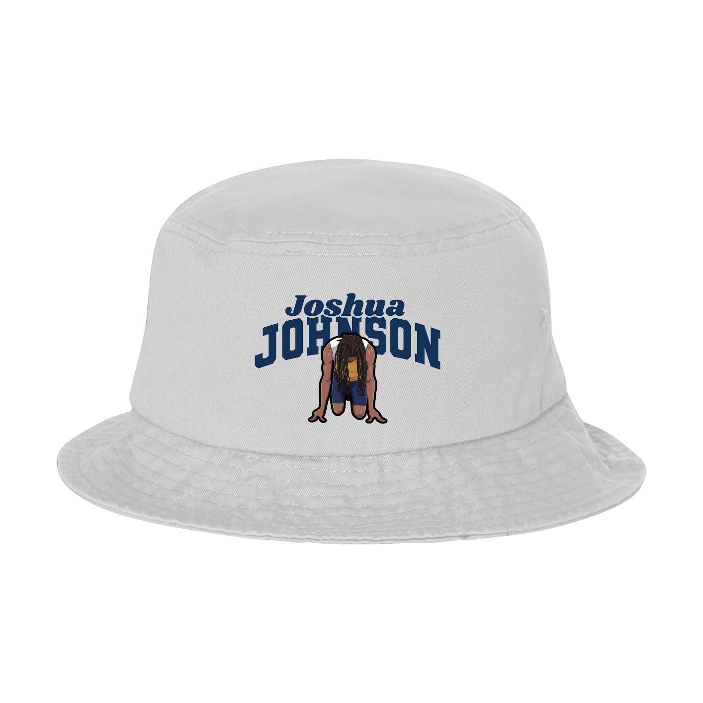 Bucket Cap — Signature Arch in White