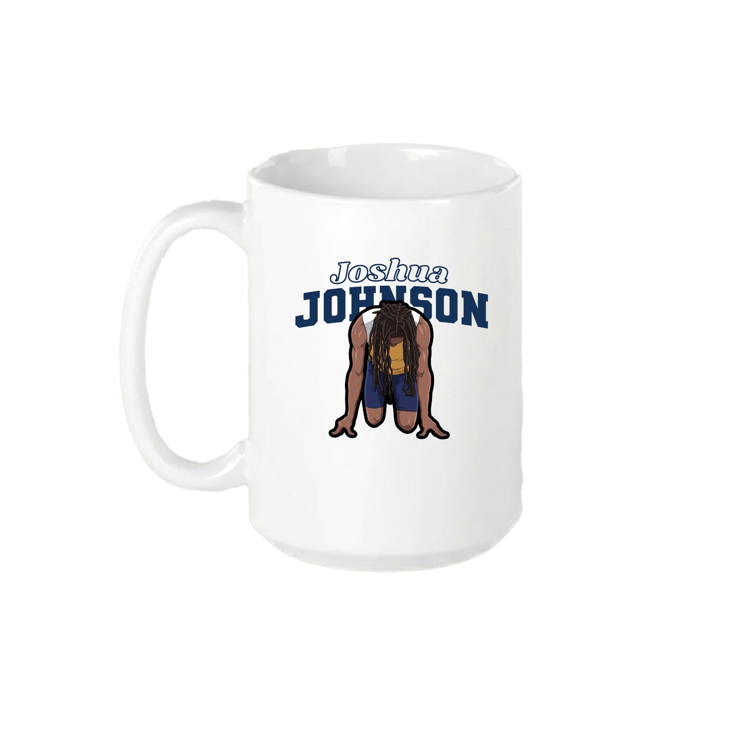 15oz Coffee Mug — Name Arch in White