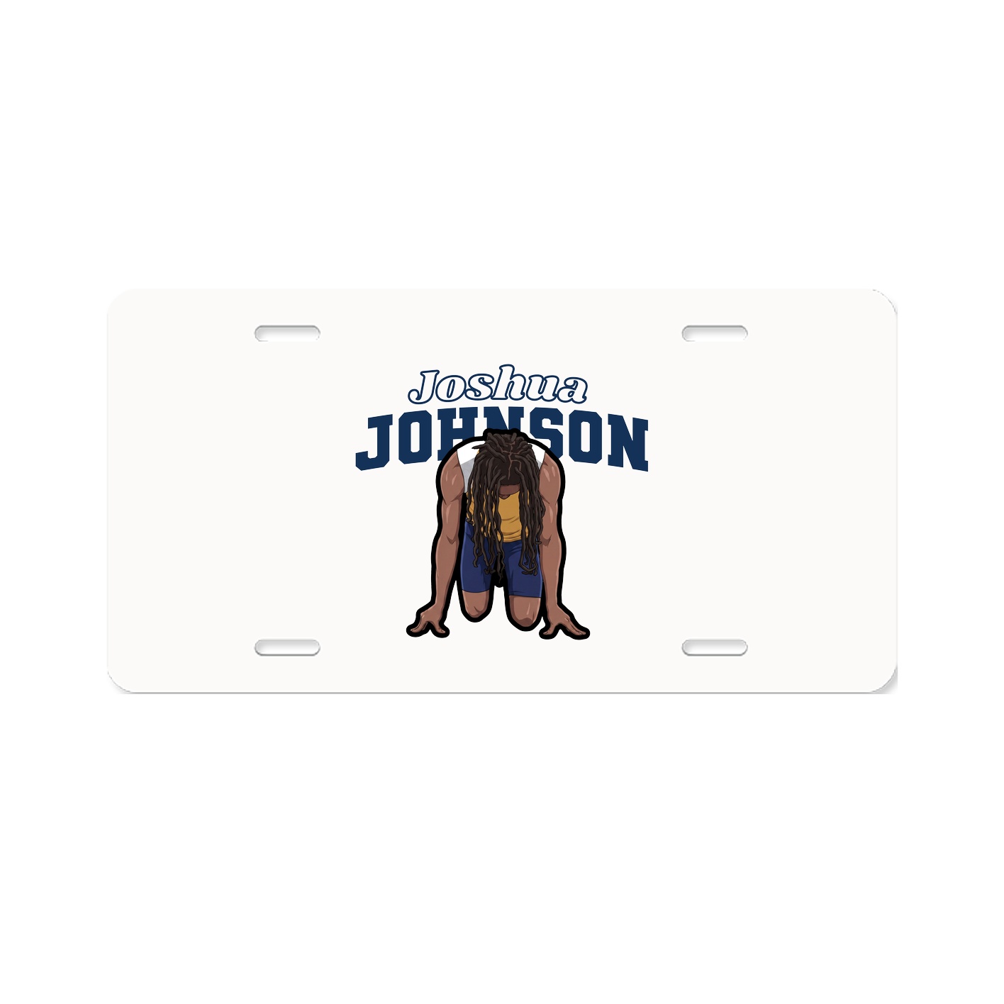 License Plate — Name Arch in Classic