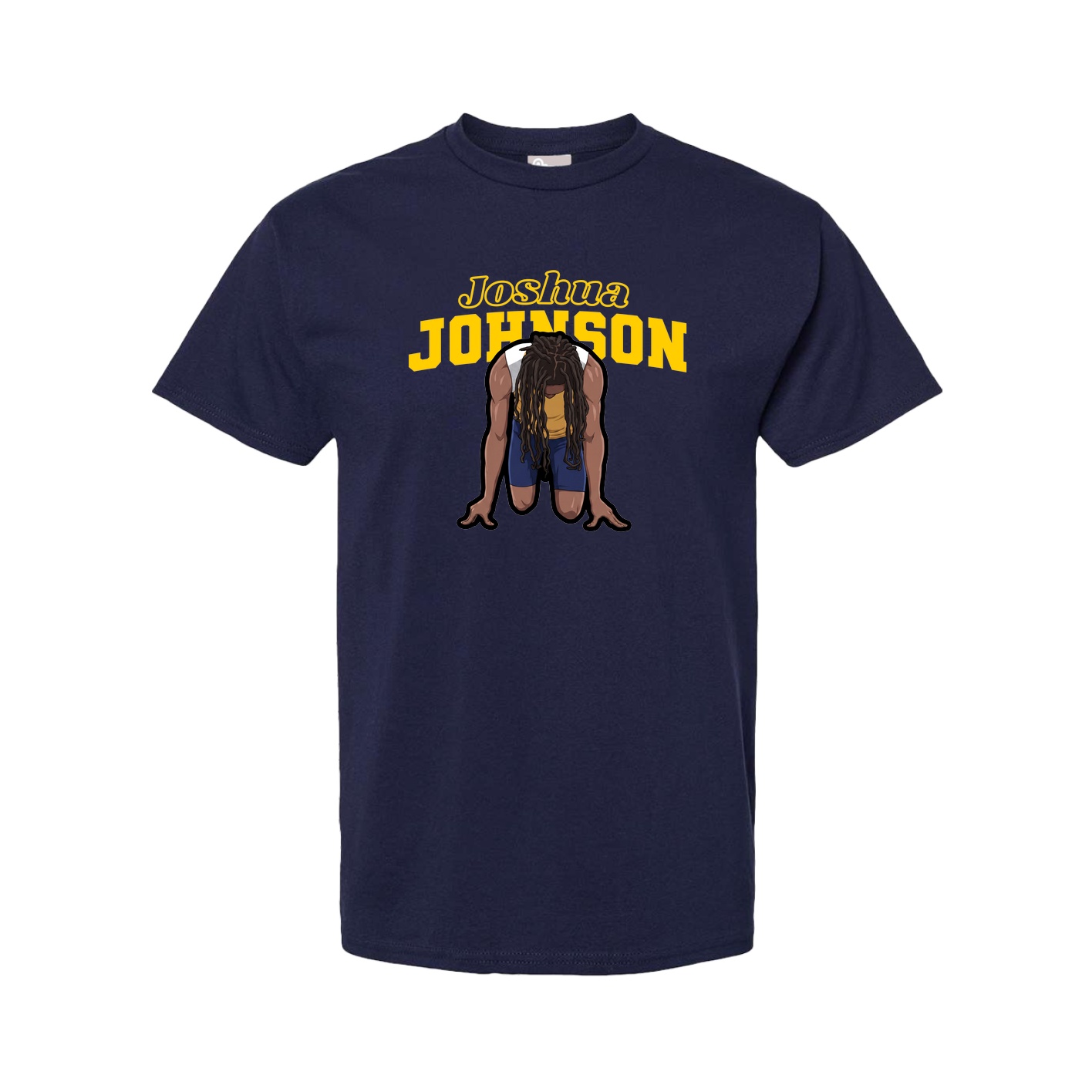Youth Tee — Name Arch in Navy