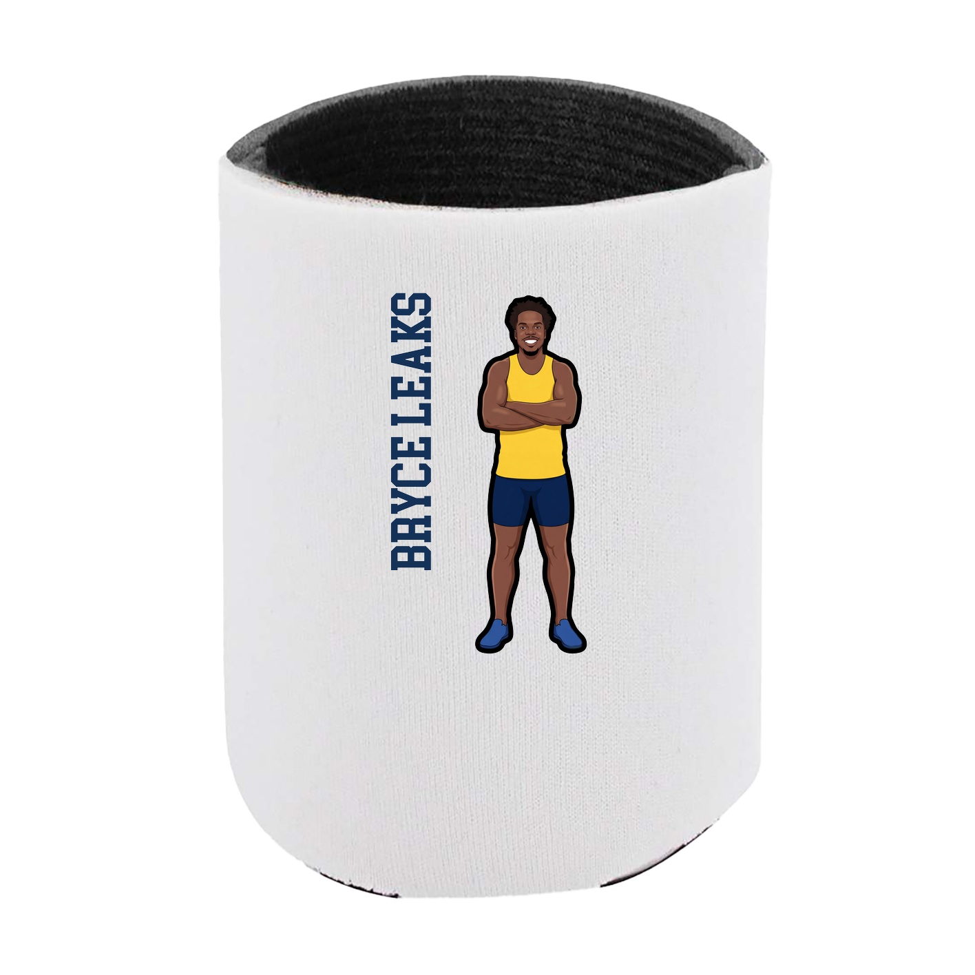 Can Holder — Name Vertical in White
