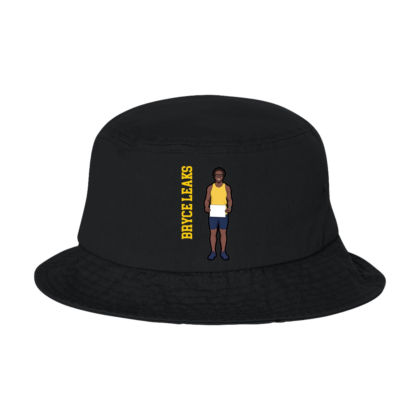 Bucket Cap — Name Vertical in Black