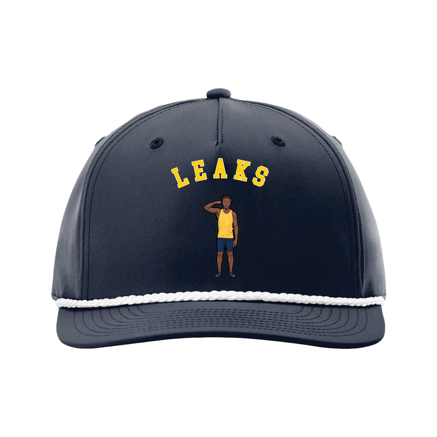 Five-Panel Classic Rope Cap — Shirsey Arch in Navy