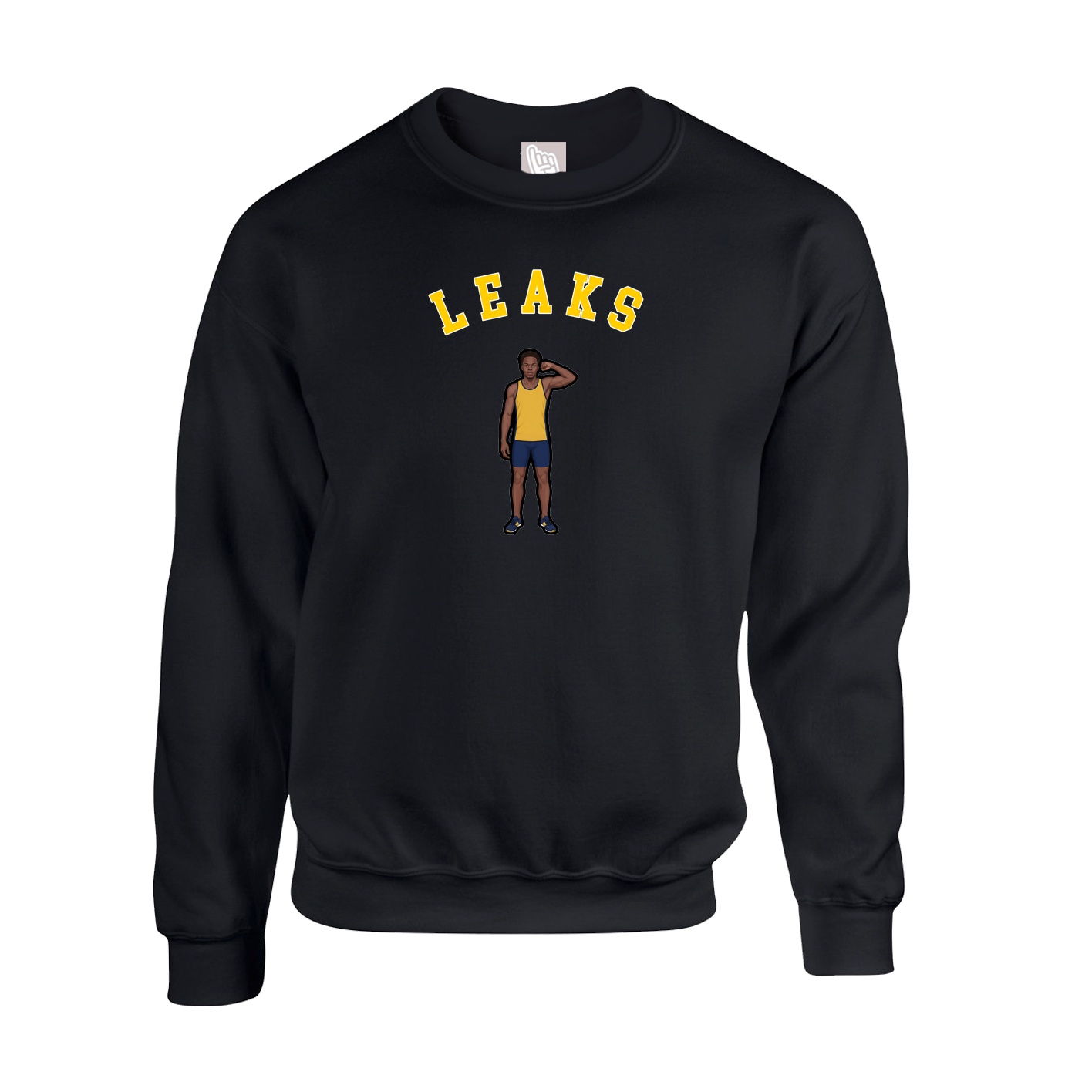 Fleece Crew — Shirsey Arch in Black