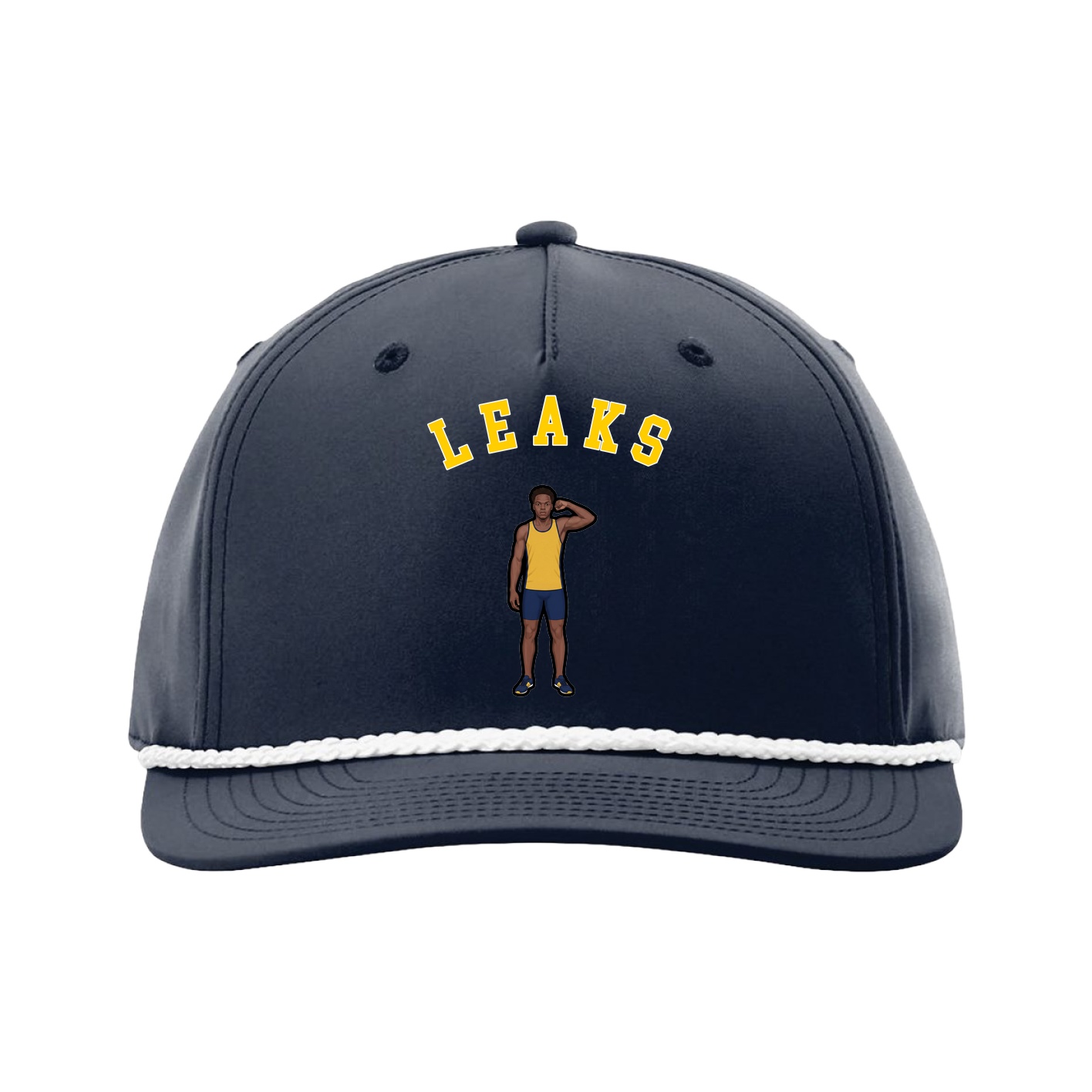 Five-Panel Classic Rope Cap — Shirsey Arch in Navy