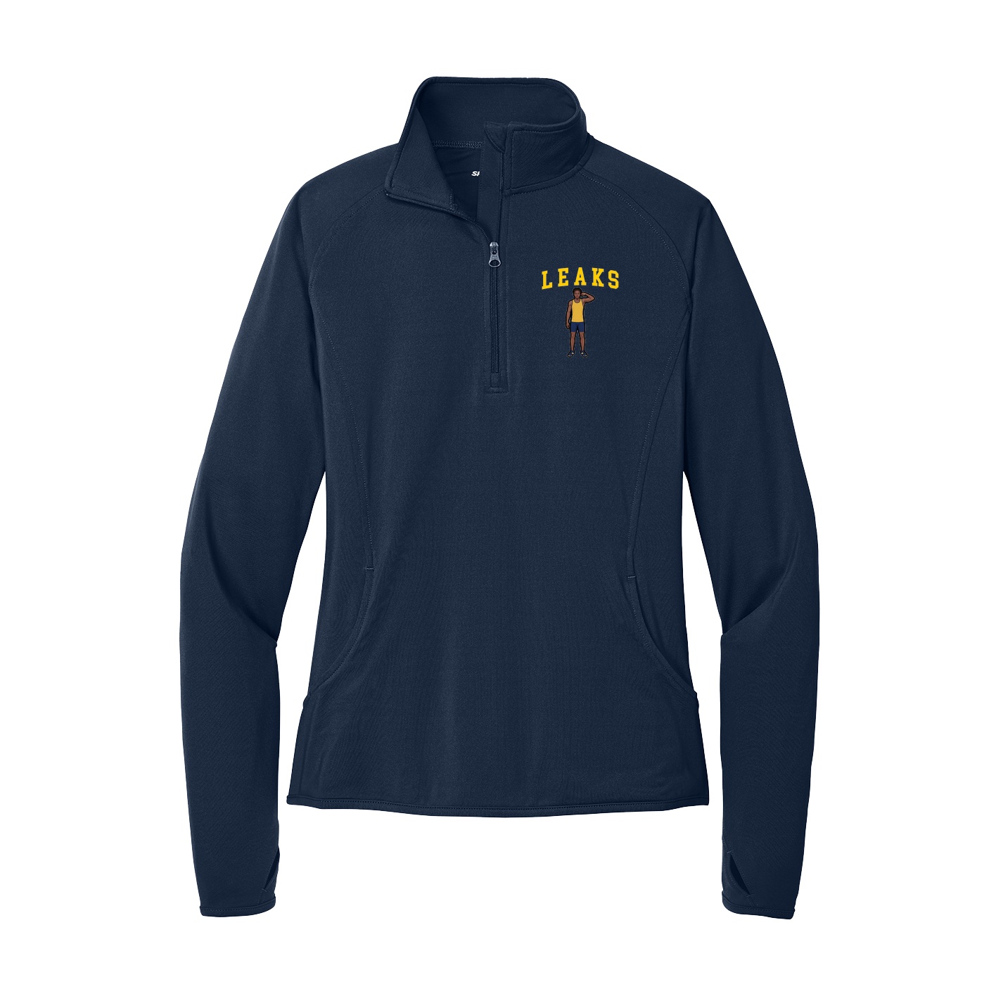 Women's Q-Zip Pullover — Shirsey in Navy