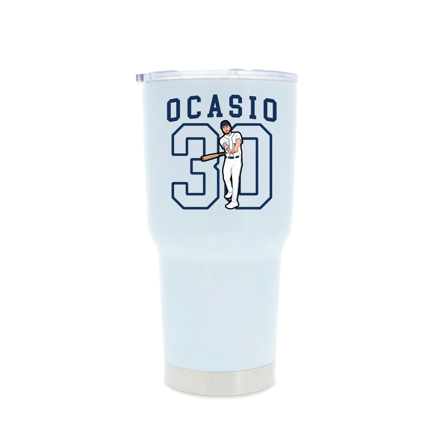 30oz Stainless Steel Tumbler — Shirsey in White