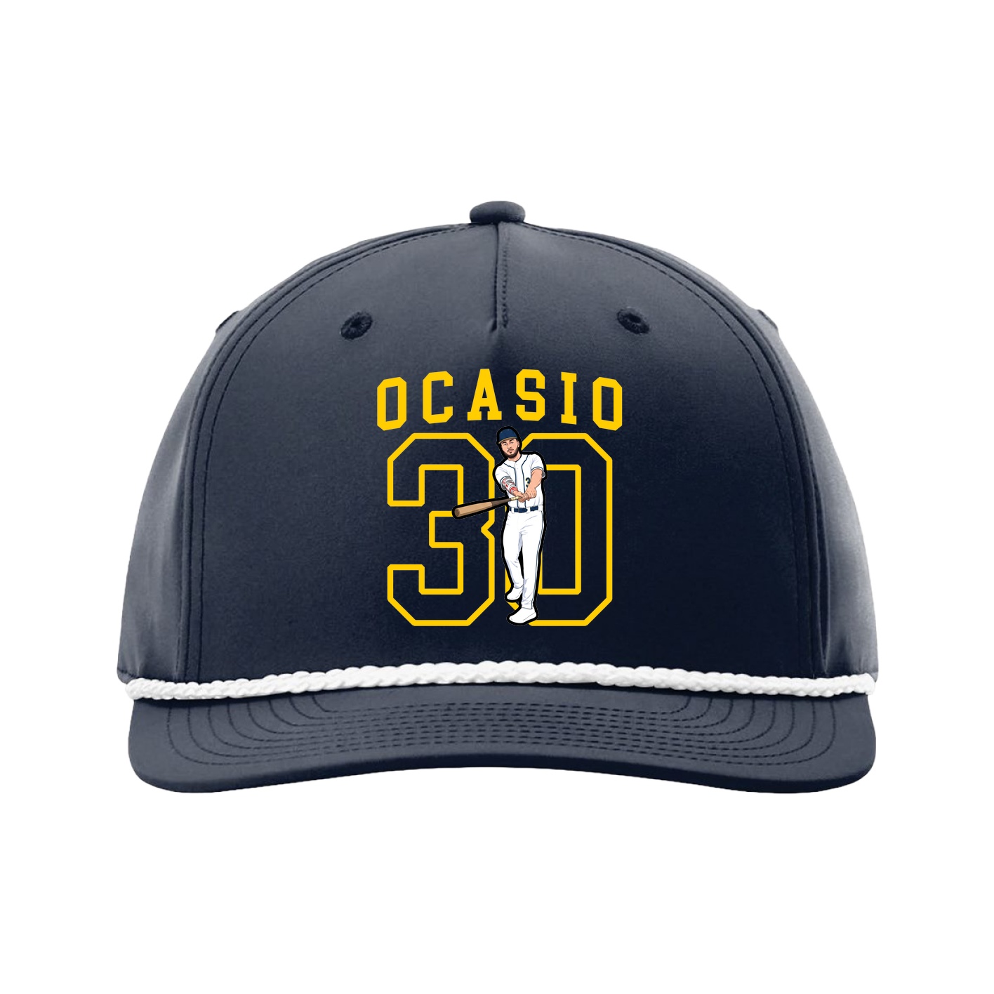 Five-Panel Classic Rope Cap — Shirsey in Navy