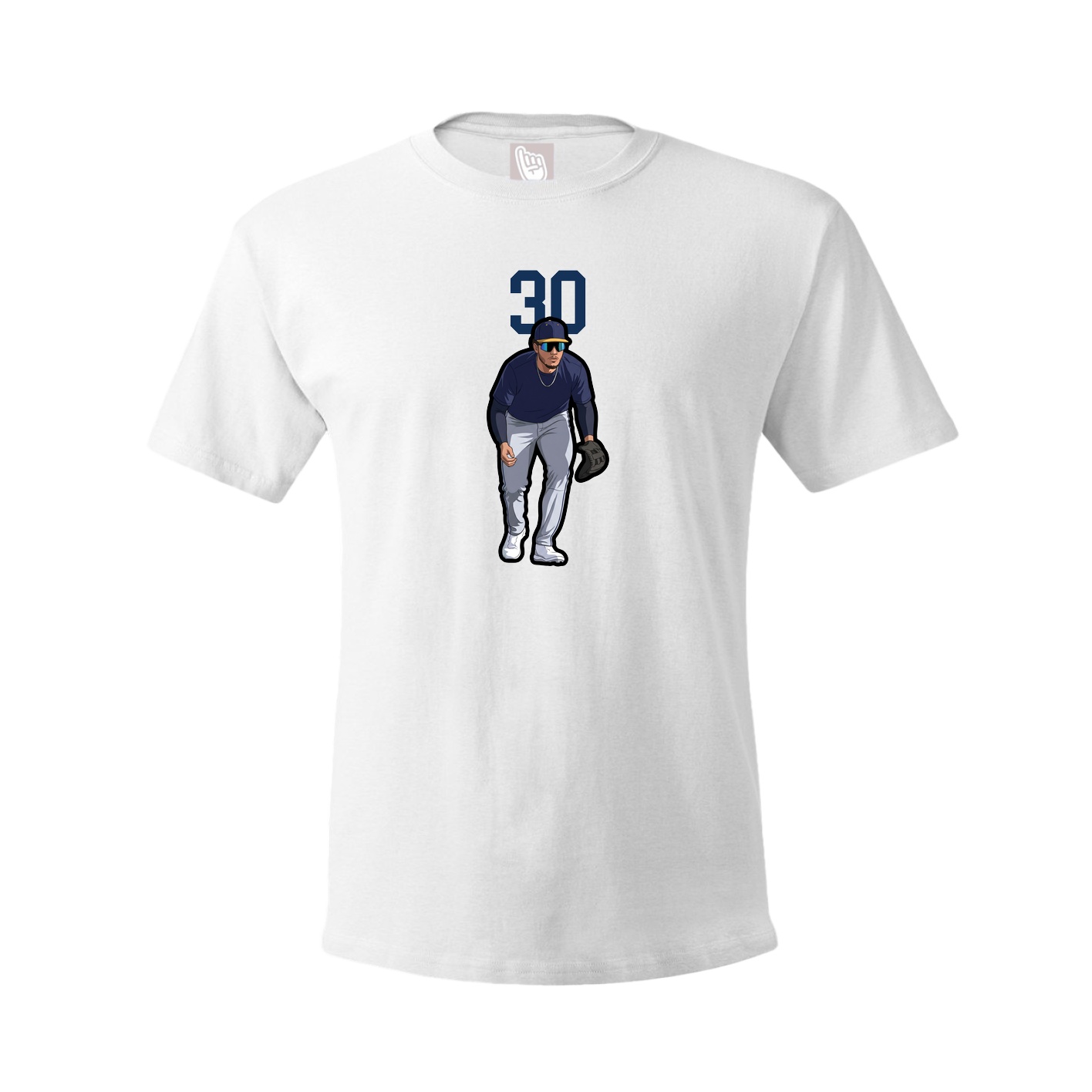 Tee — Number Top in White