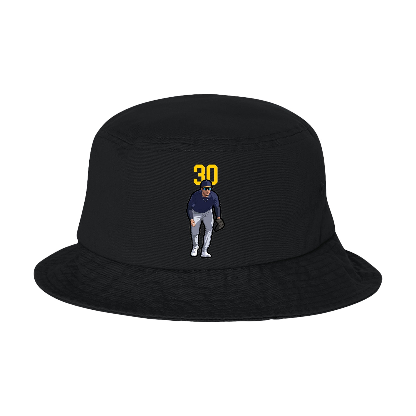 Bucket Cap — Number Top in Black