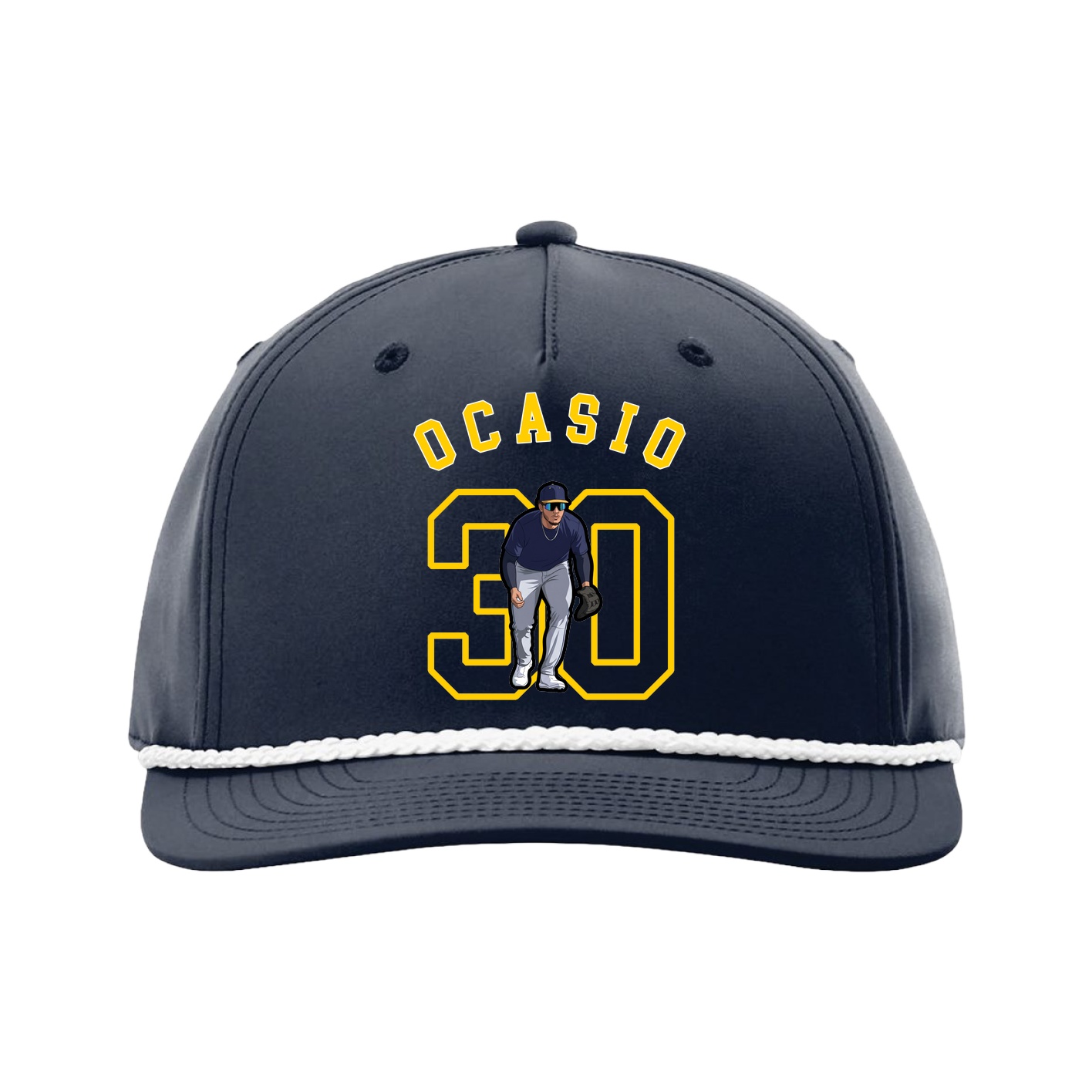 Five-Panel Classic Rope Cap — Shirsey Arch in Navy