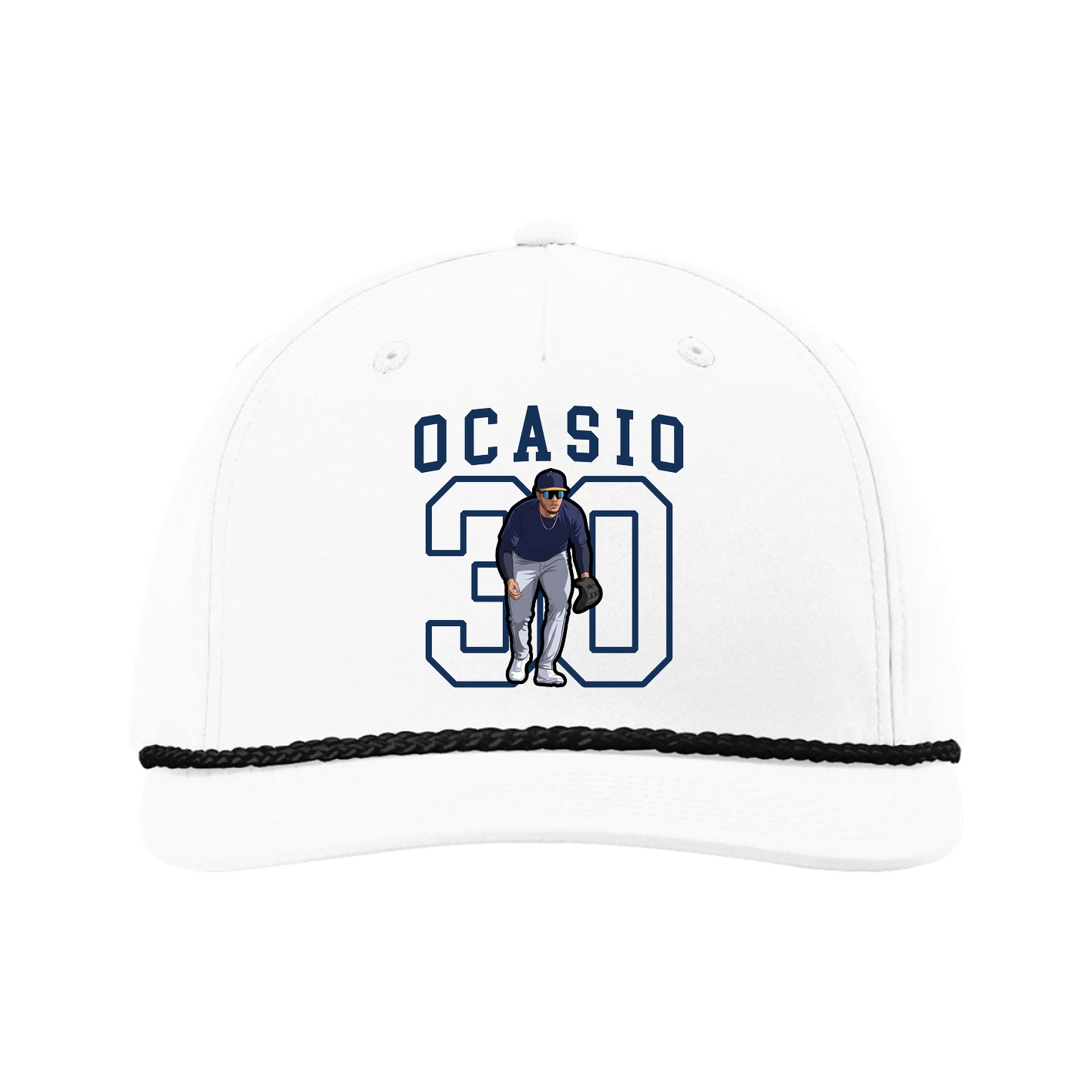 Five-Panel Classic Rope Cap — Shirsey in White