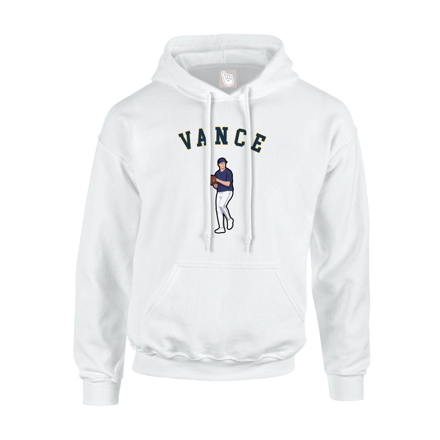 Hoodie — Shirsey Arch in White