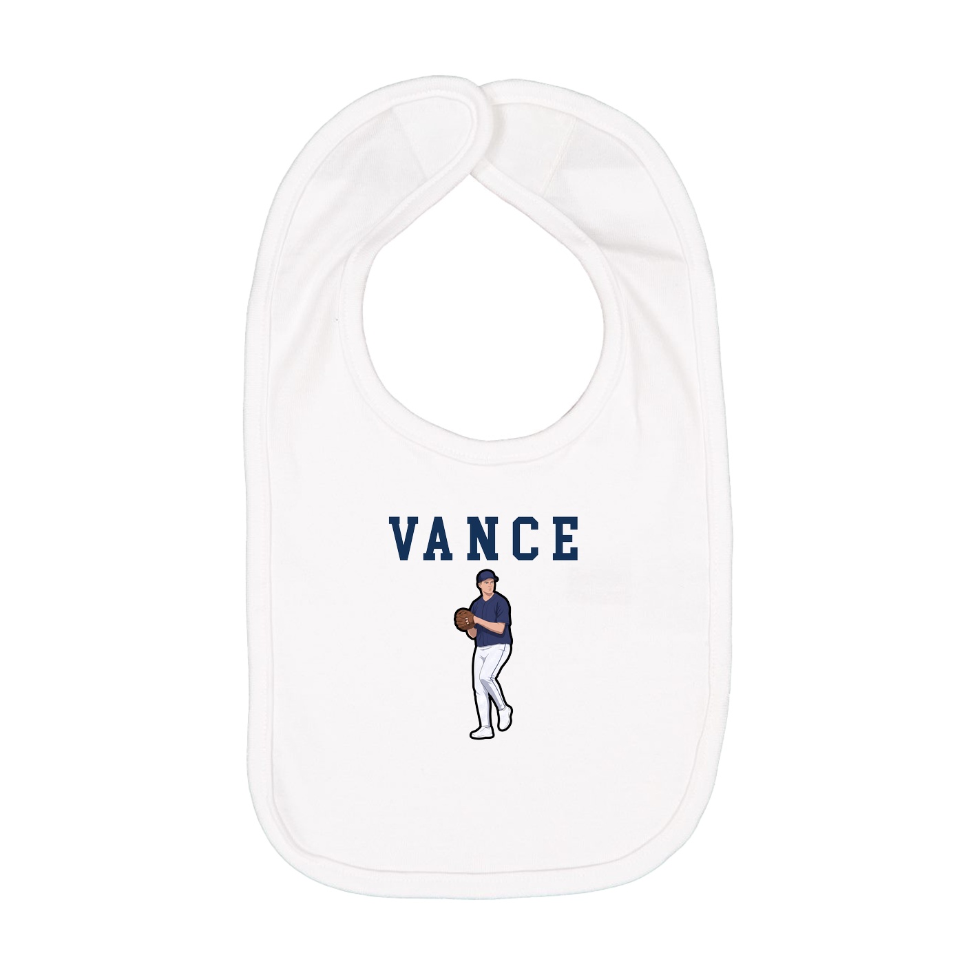 Infant Bib — Shirsey in White