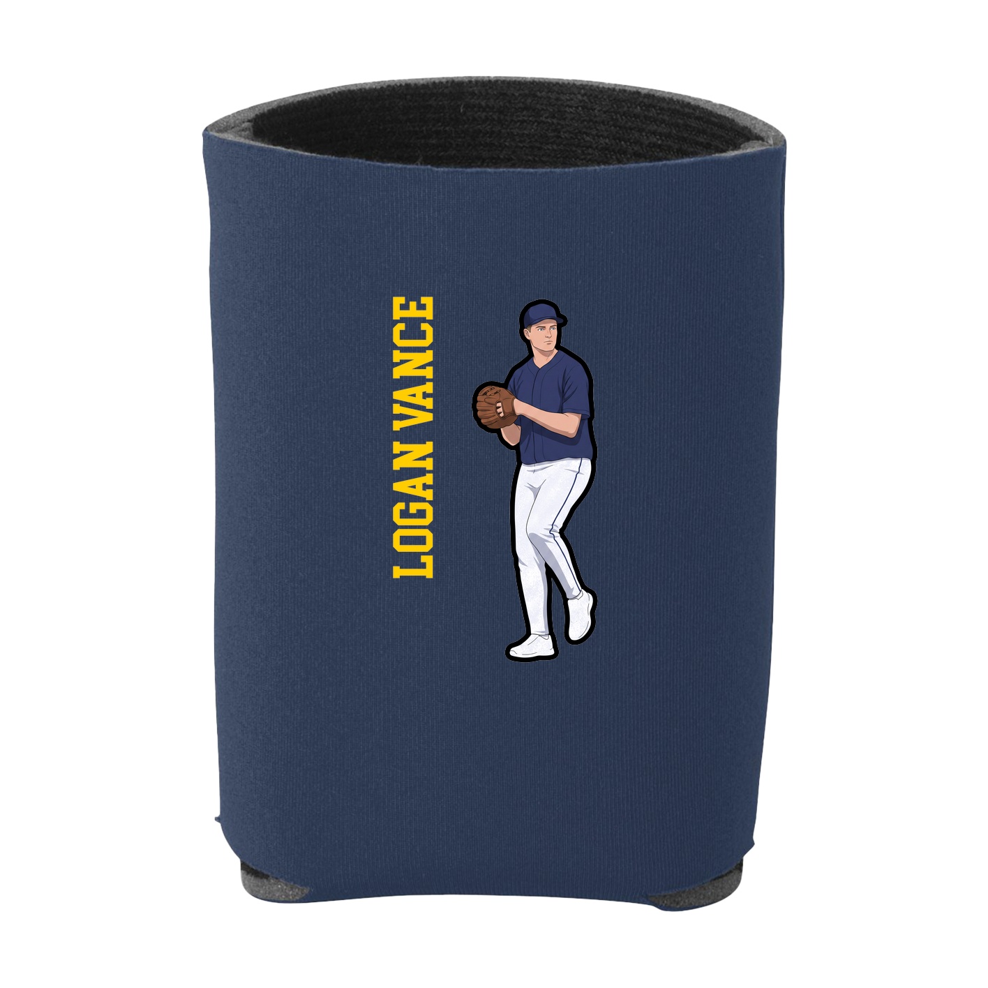 Can Holder — Name Vertical in Navy