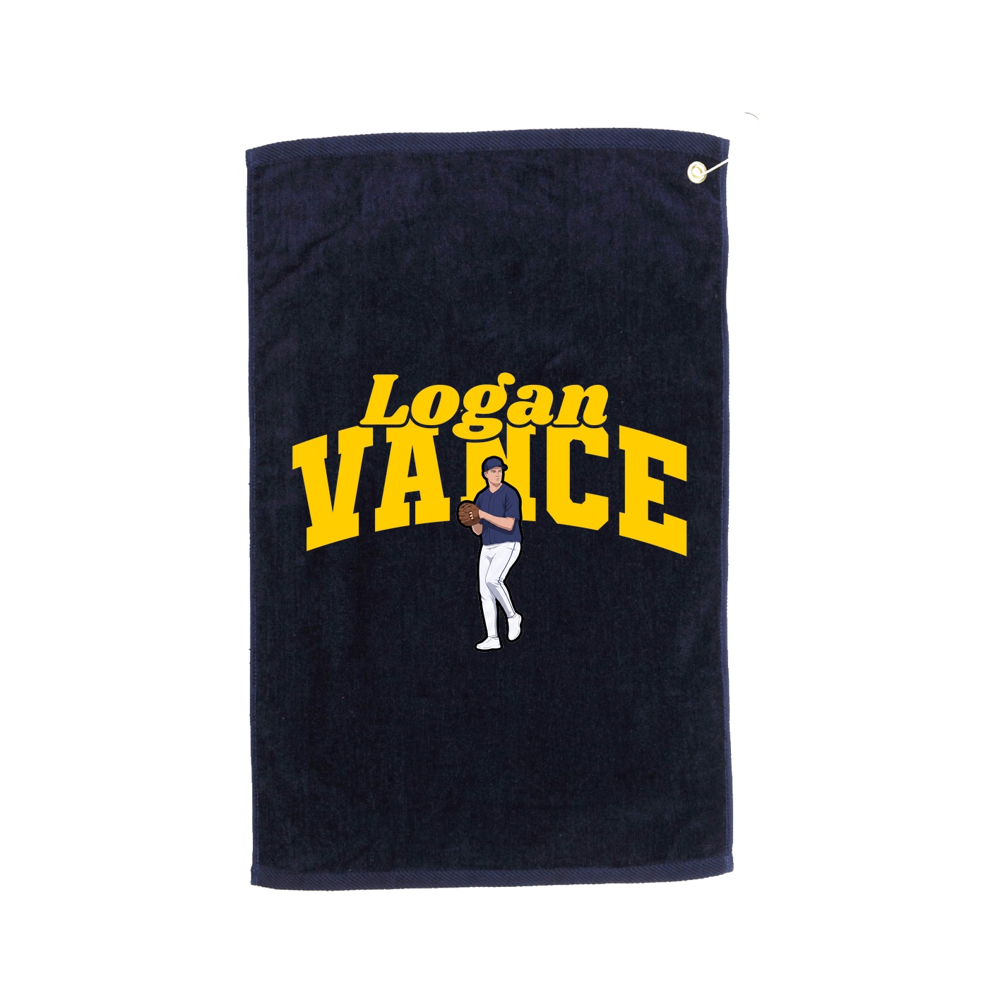 Golf Towel — Signature Arch in Navy