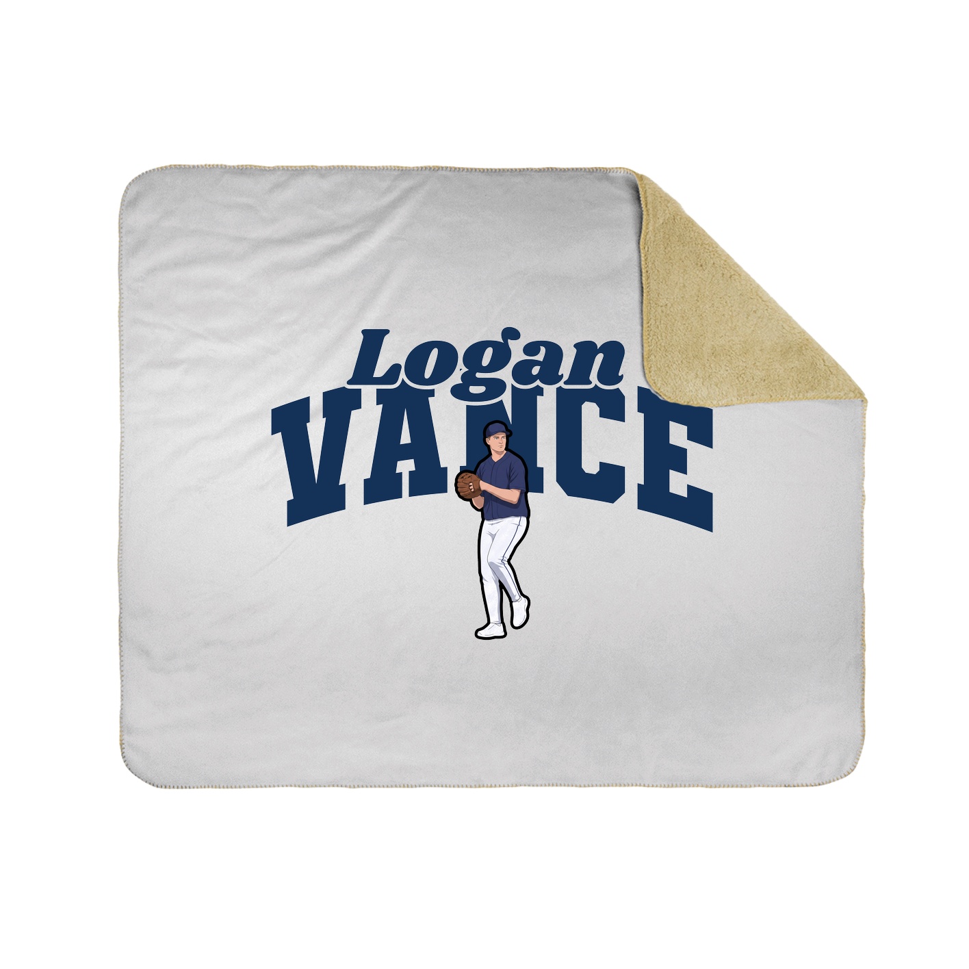 Throw Blanket — Signature Arch in White