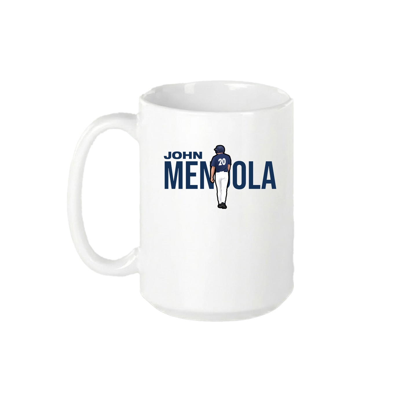 15oz Coffee Mug — Player Name in White