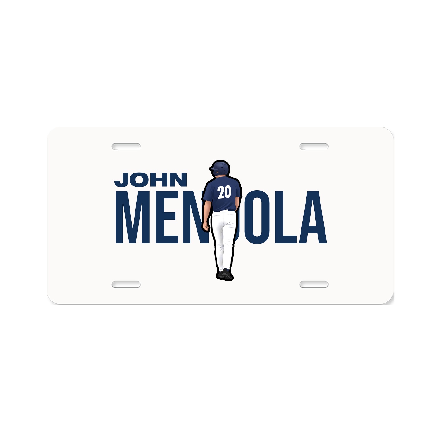 License Plate — Player Name in Classic