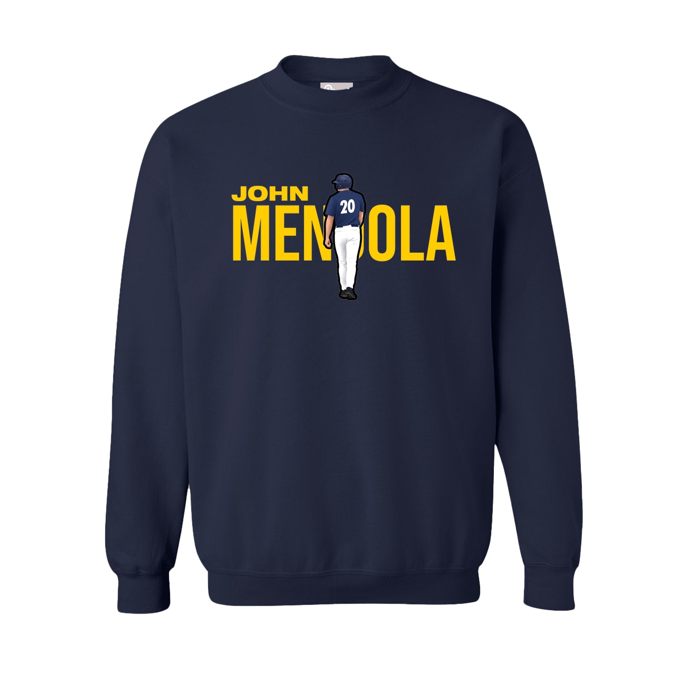 Fleece Crew — Player Name in Navy