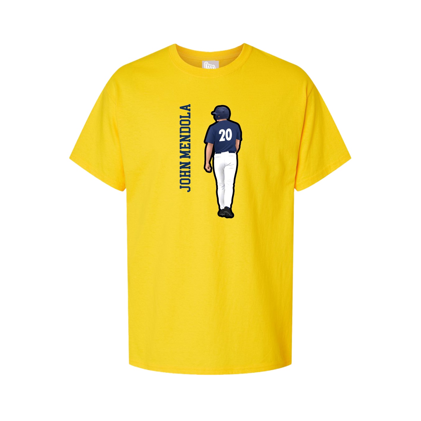Tee — Name Vertical in Gold