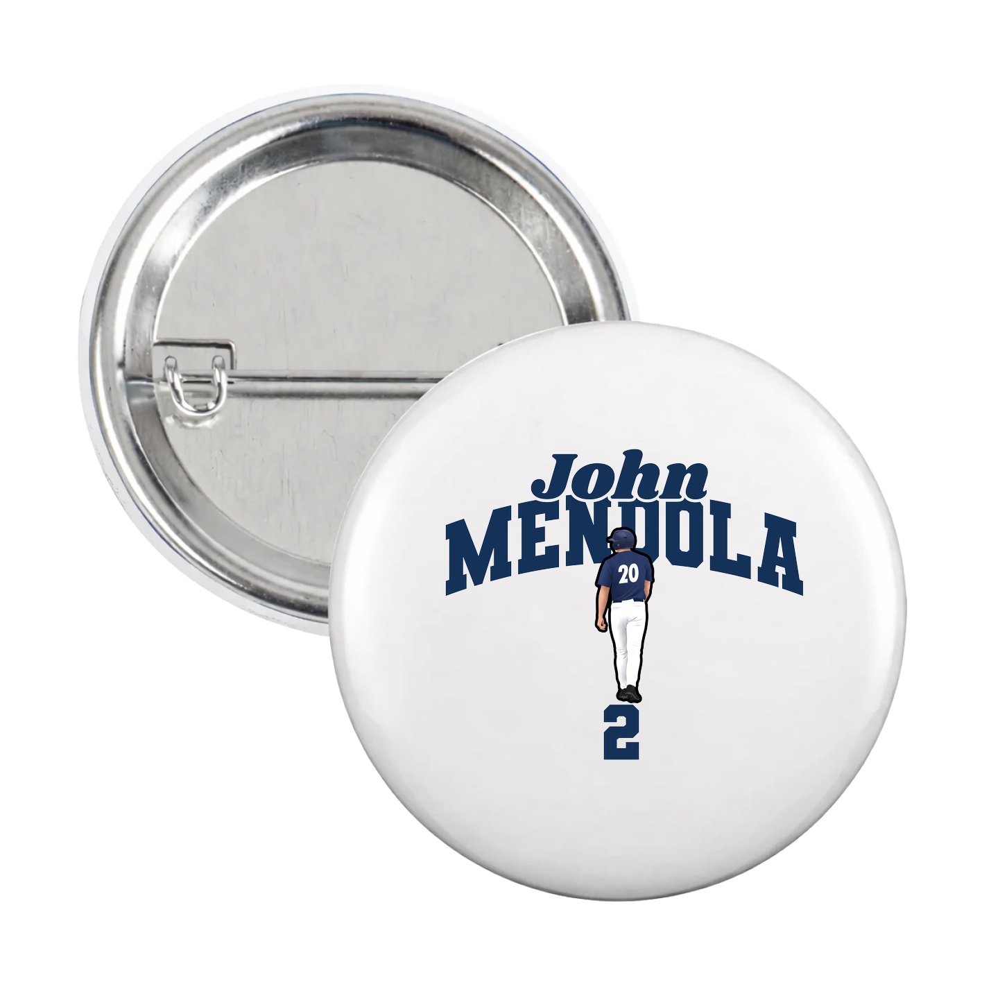 Game Day Button — Signature Arch in White