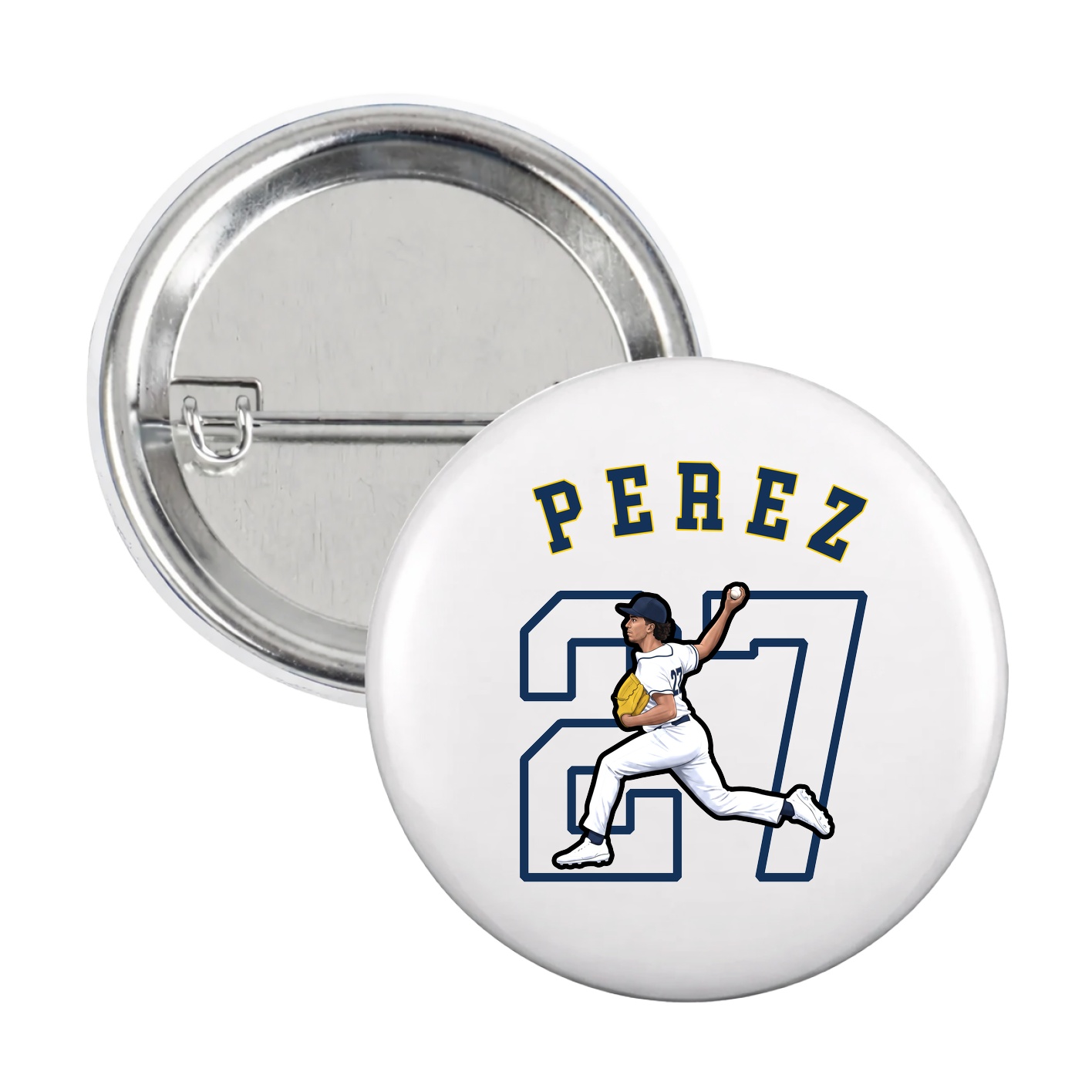 Game Day Button — Shirsey Arch in White