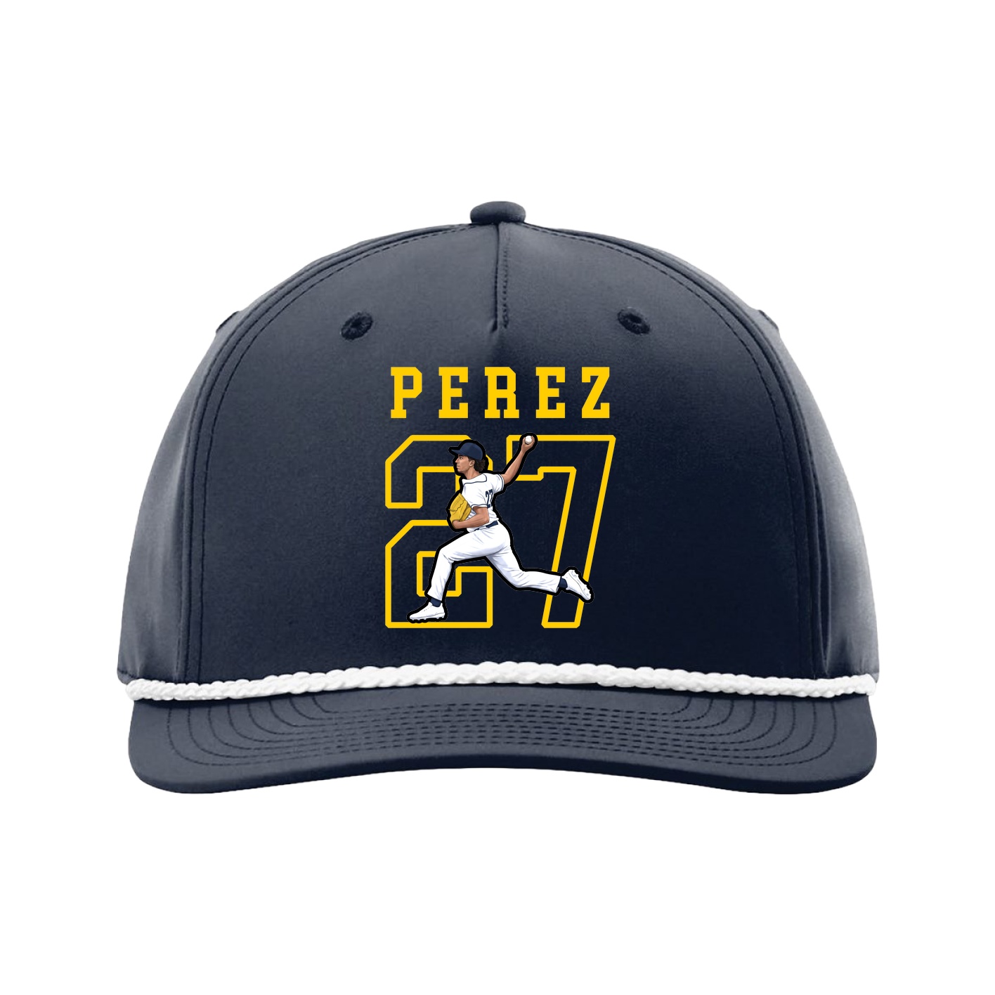 Five-Panel Classic Rope Cap — Shirsey in Navy