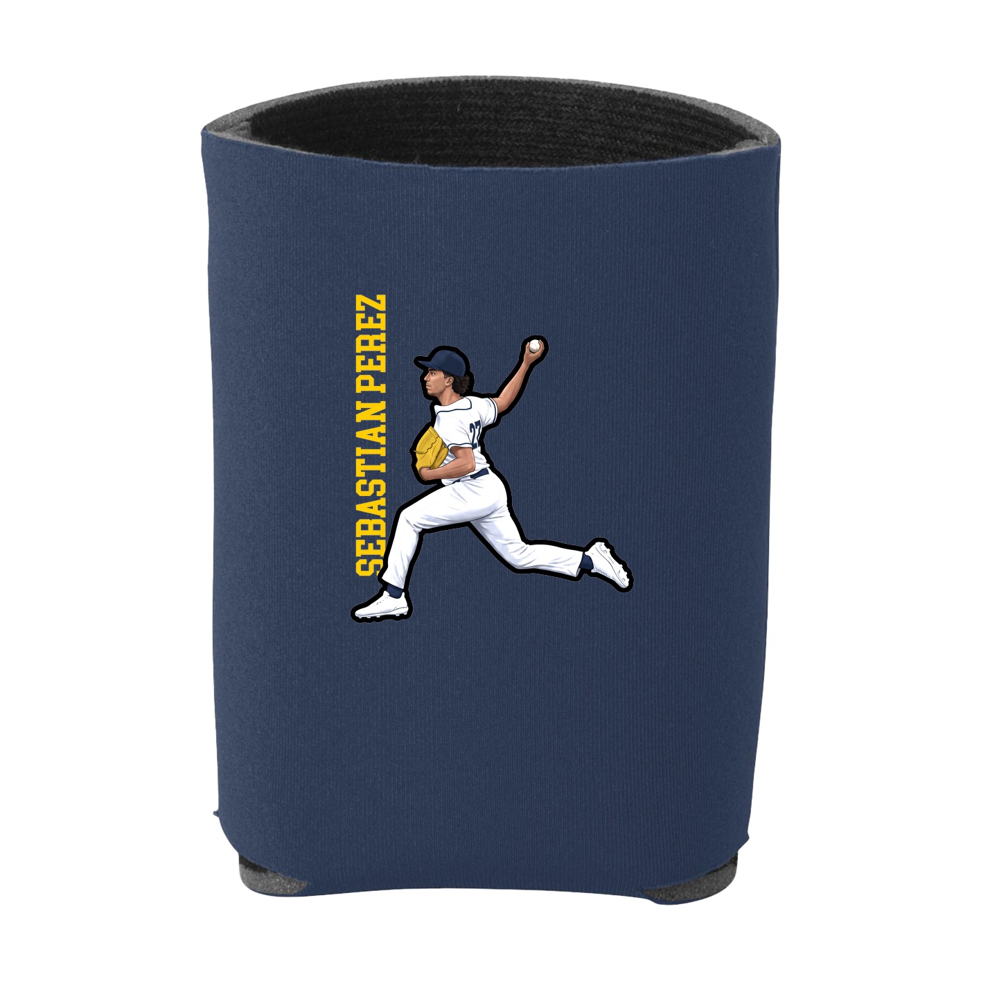 Can Holder — Name Vertical in Navy