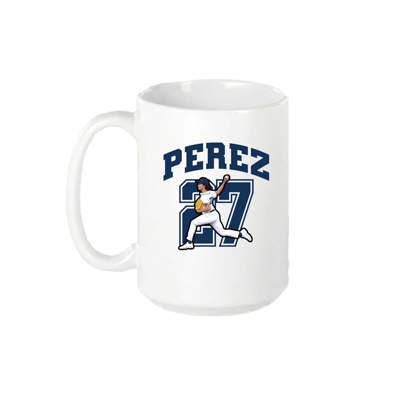15oz Coffee Mug — Number in White