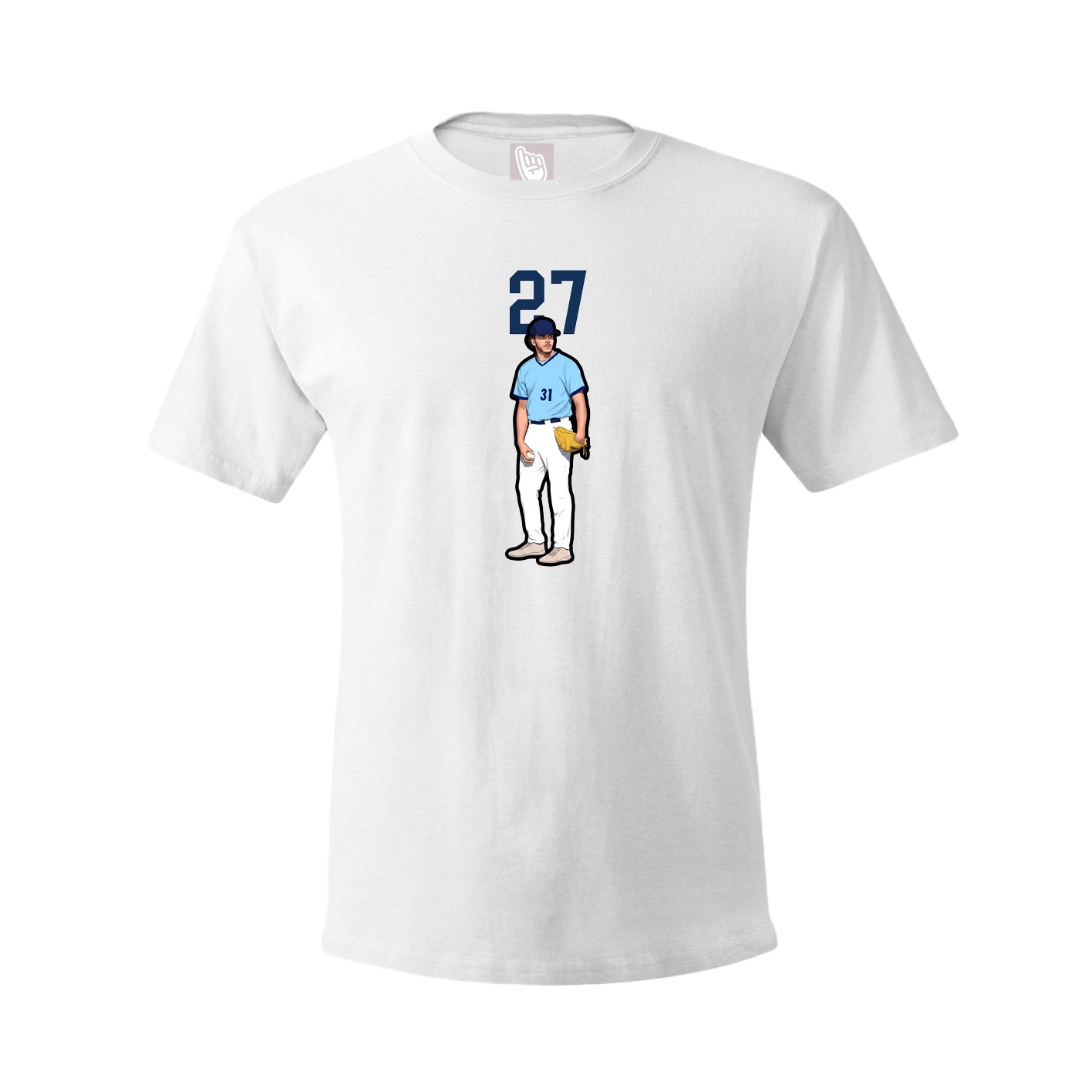 Tee — Number Top in White