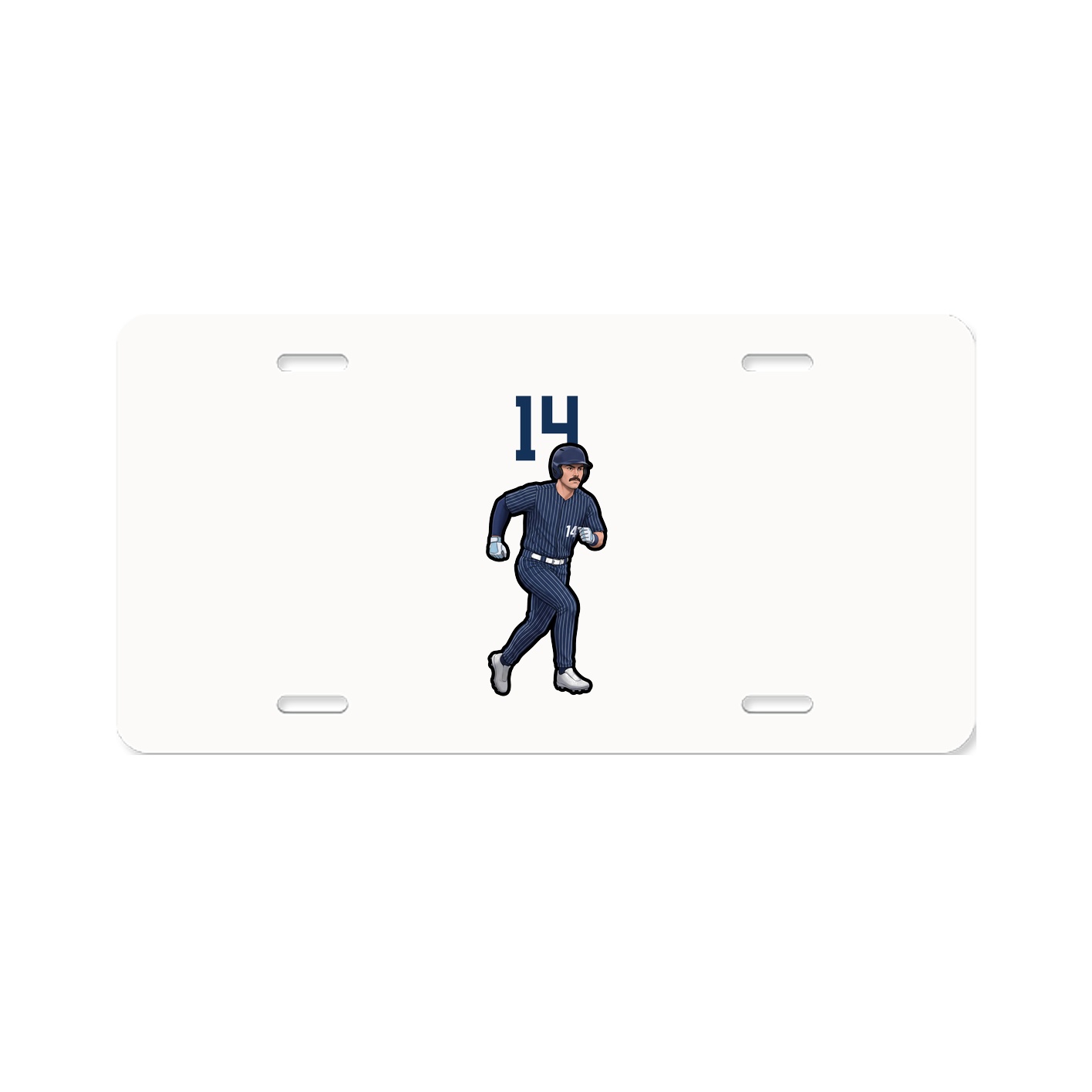 License Plate — Number Top in Classic