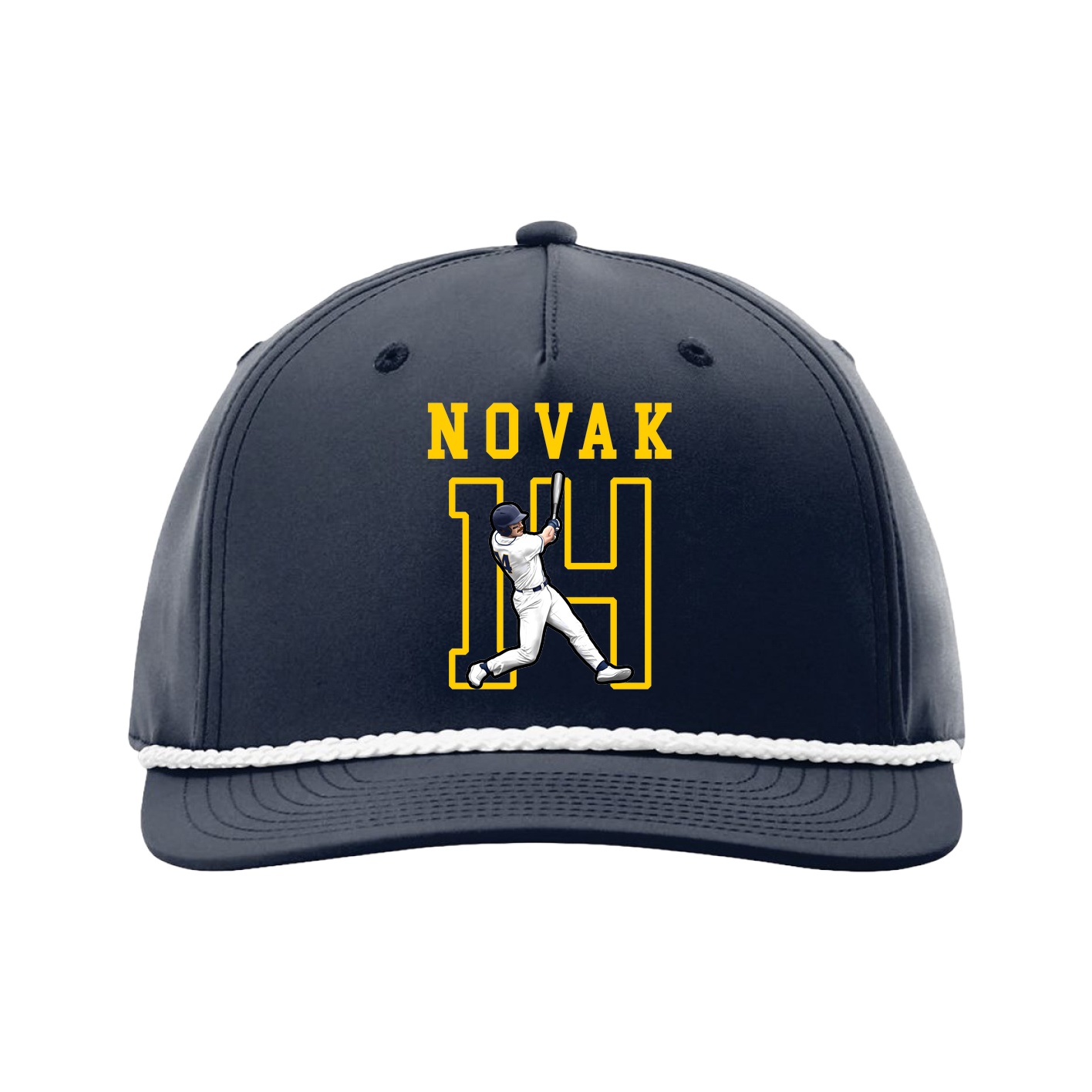 Five-Panel Classic Rope Cap — Shirsey in Navy