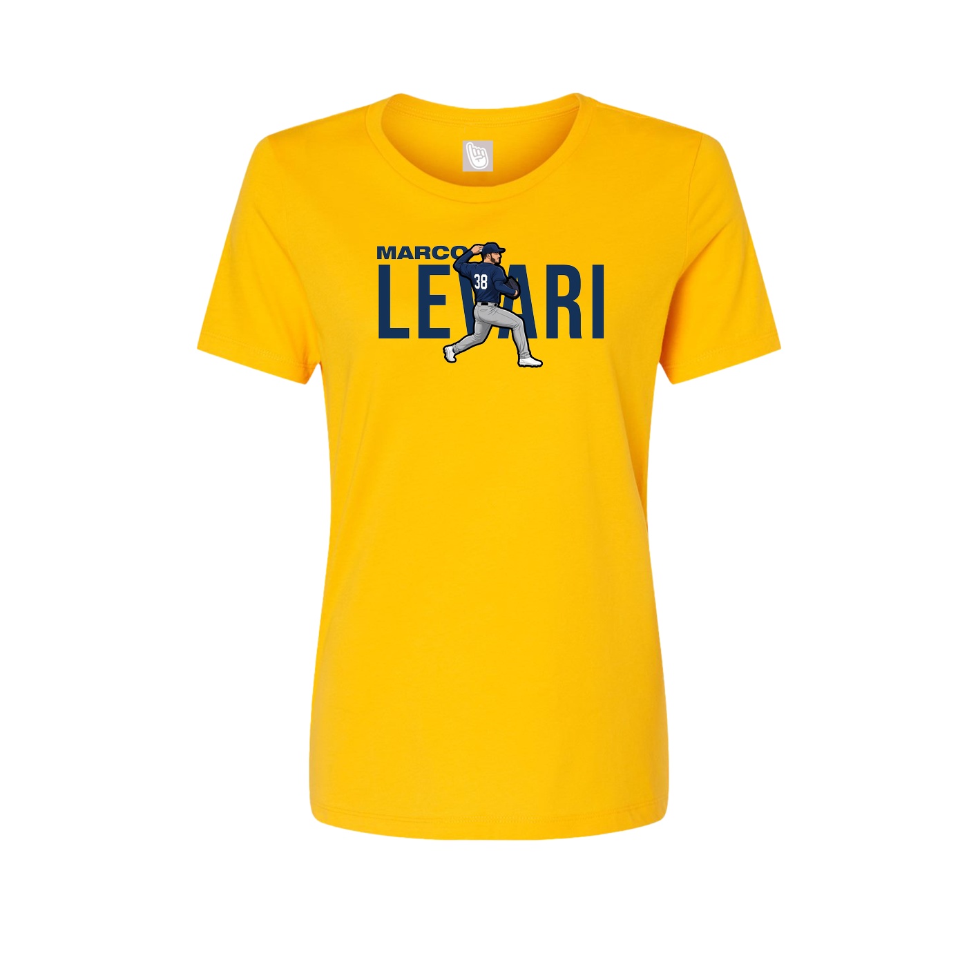 Fitted Women's Tee — Player Name in Gold