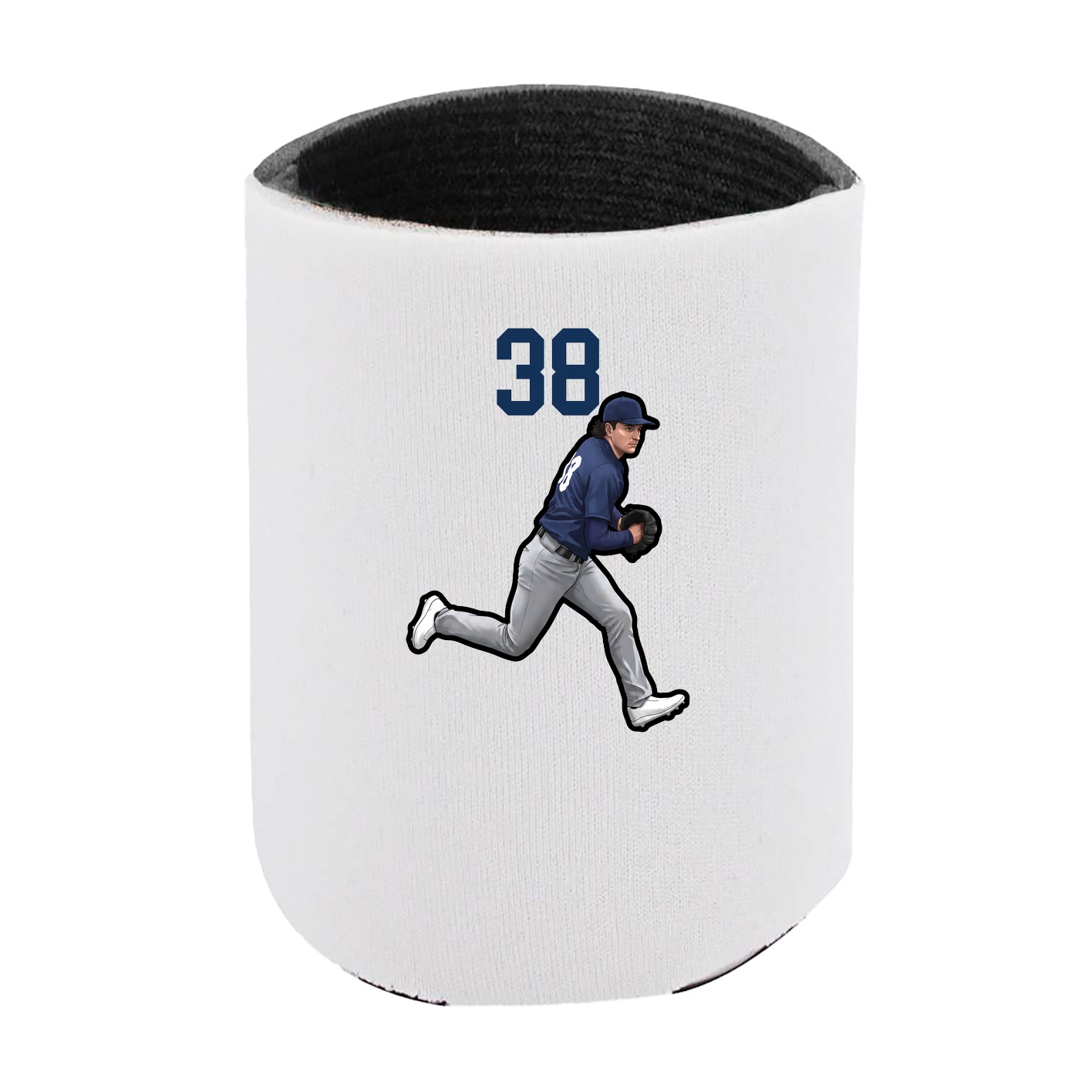 Can Holder — Number Top in White