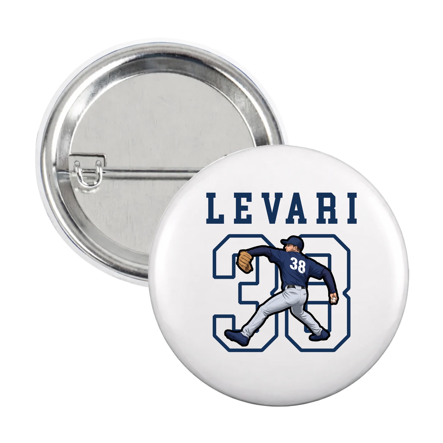 Game Day Button — Shirsey in White