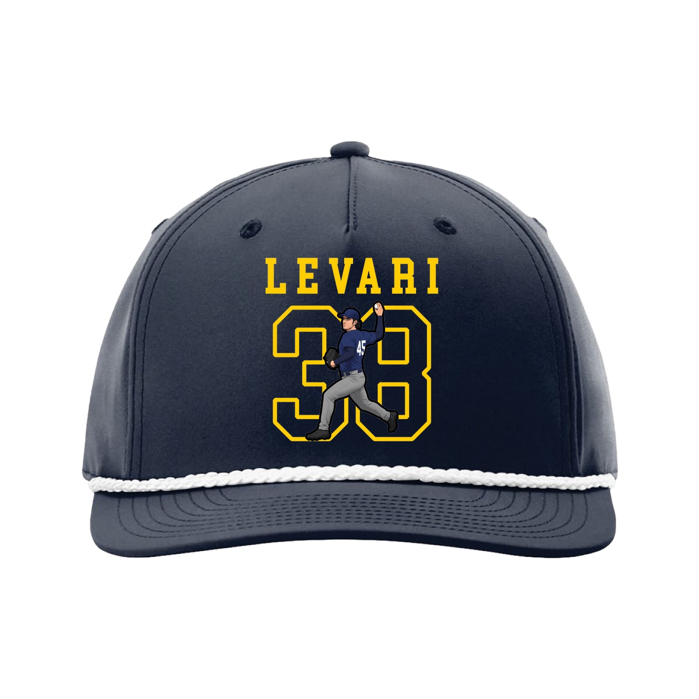 Five-Panel Classic Rope Cap — Shirsey in Navy