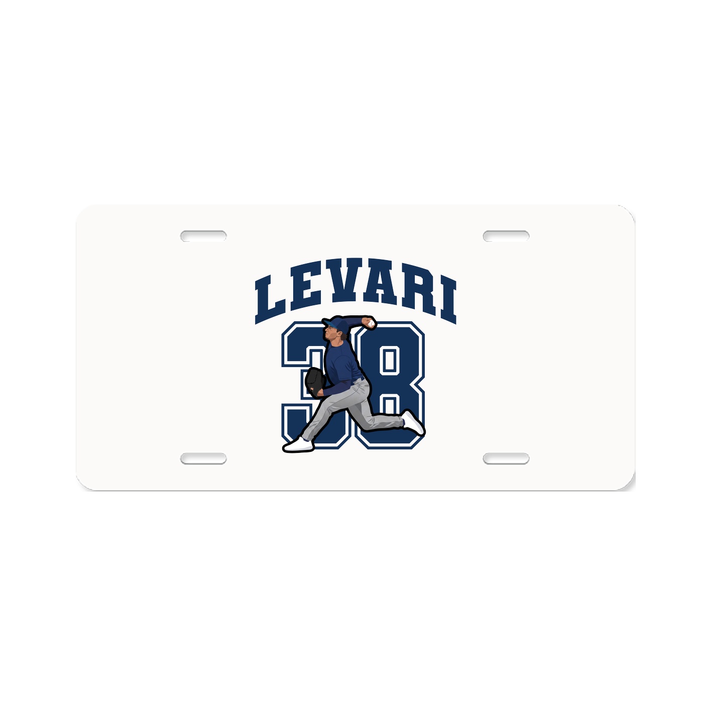License Plate — Number in Classic