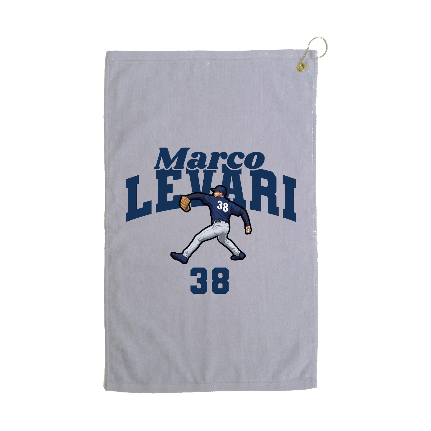 Golf Towel — Signature Arch in Grey