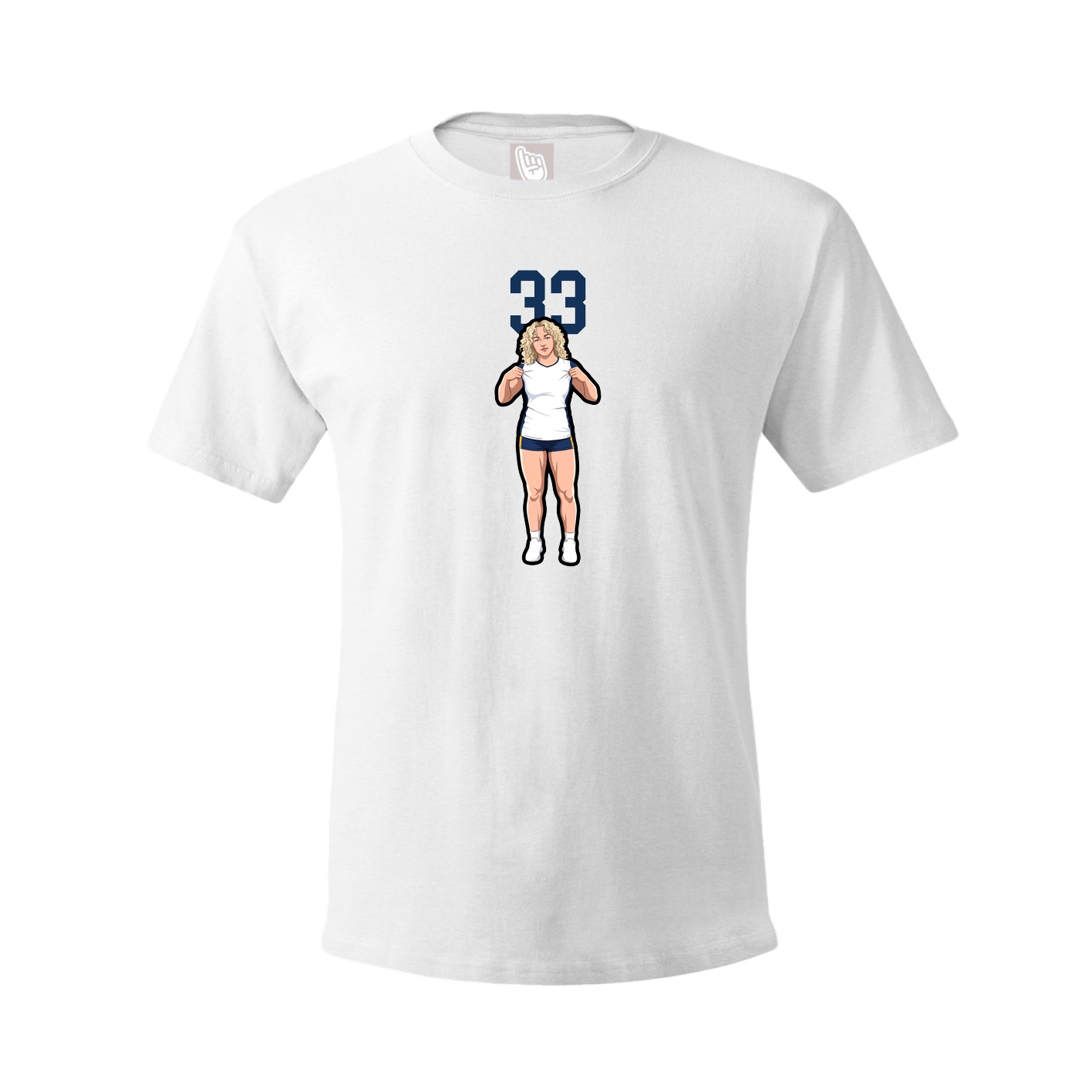 Tee — Number Top in White