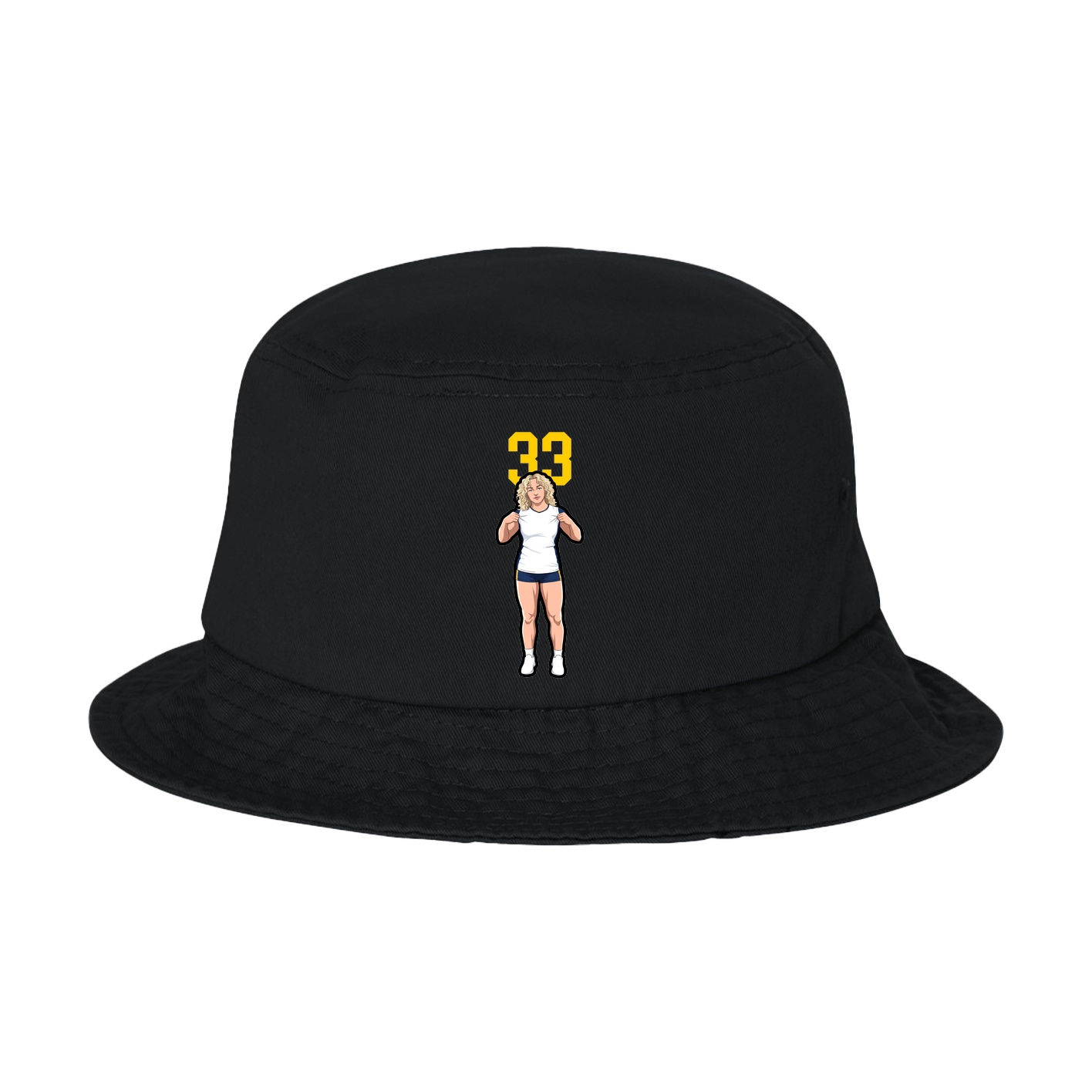 Bucket Cap — Number Top in Black