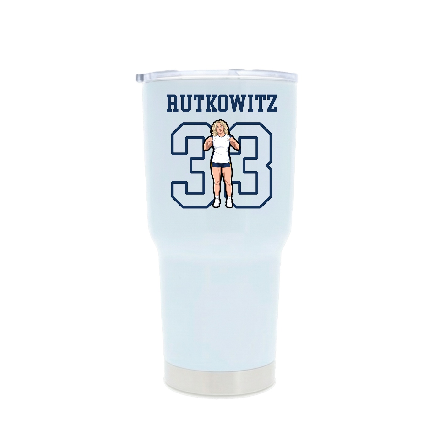 30oz Stainless Steel Tumbler — Shirsey in White