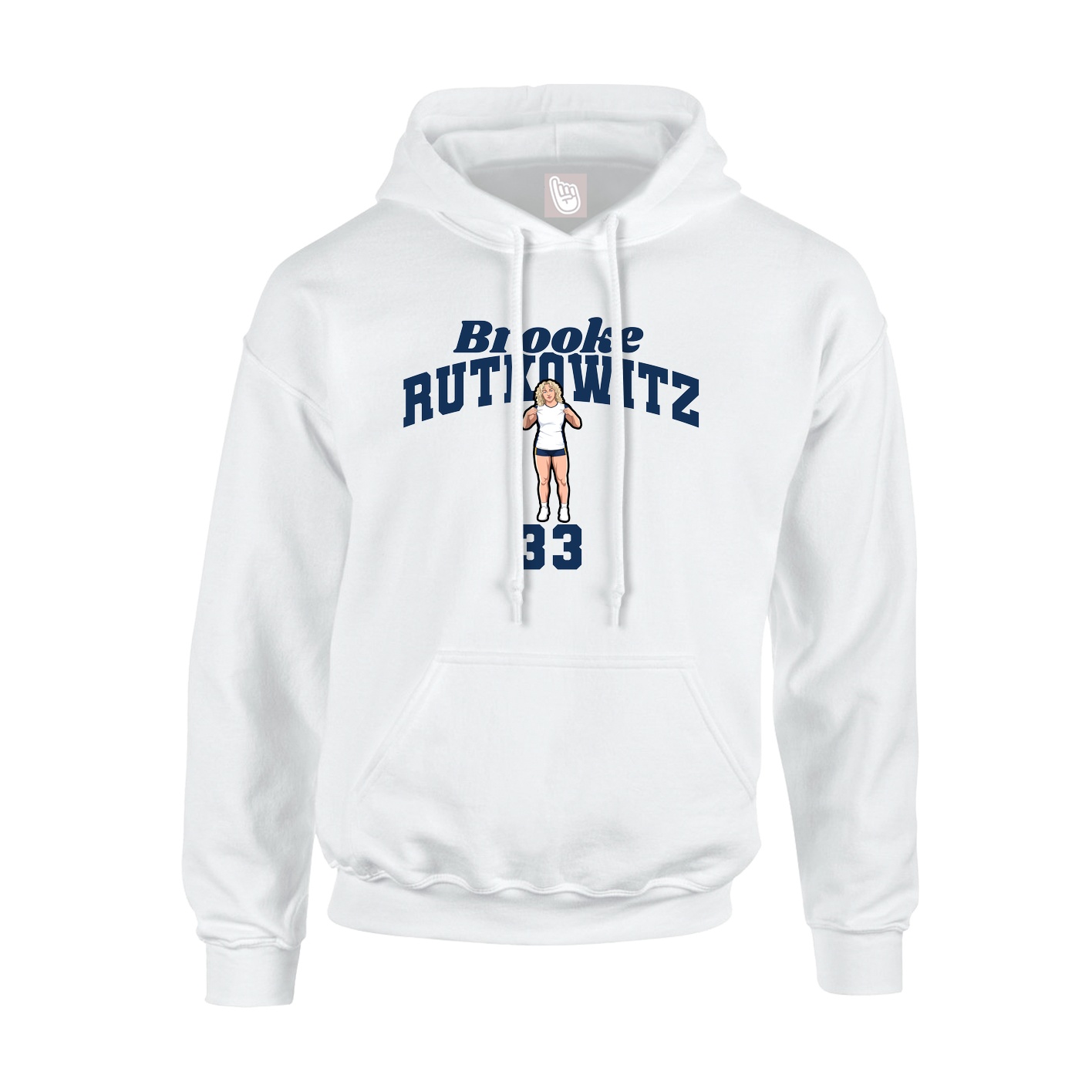 Youth Hoodie — Signature Arch in White