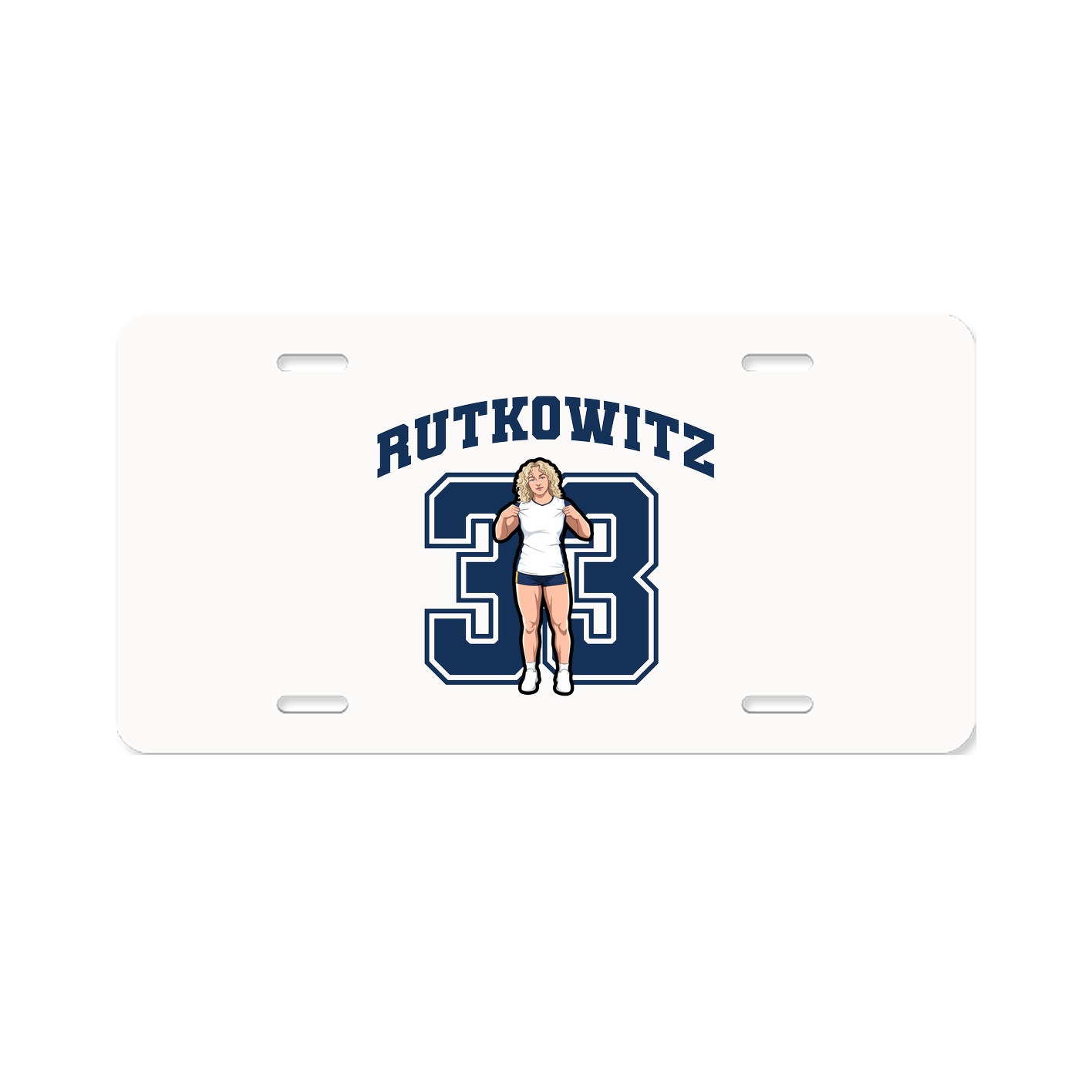 License Plate — Number in Classic