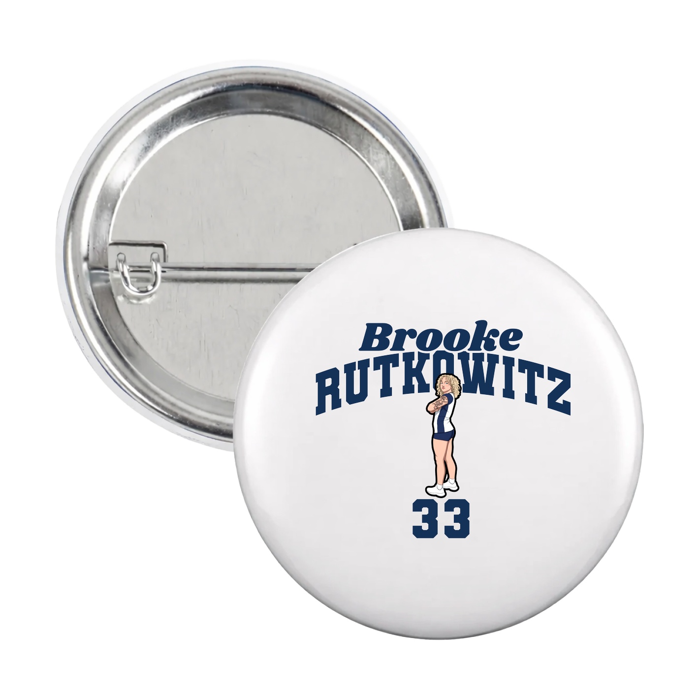 Game Day Button — Signature Arch in White
